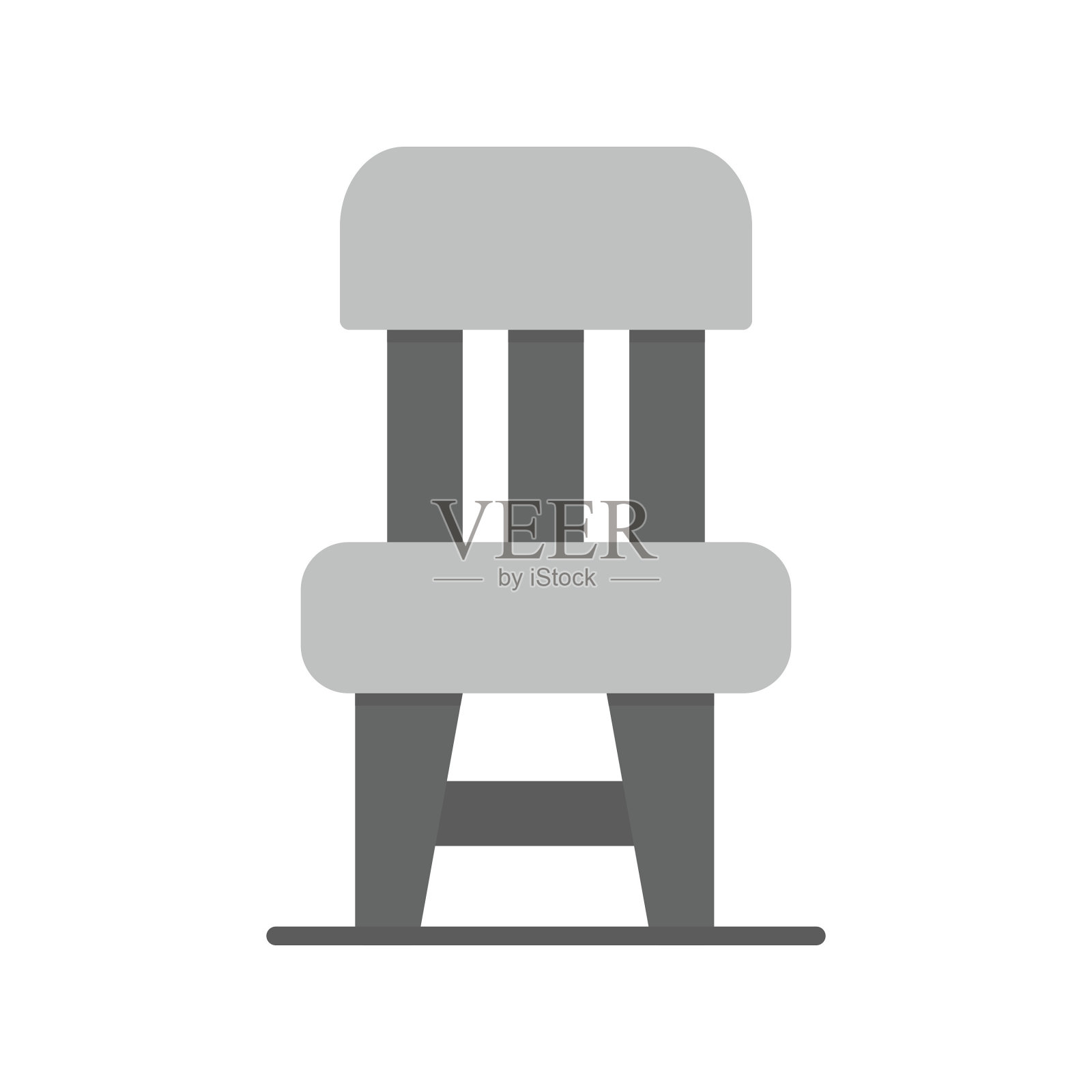 椅子上的图标插画图片素材