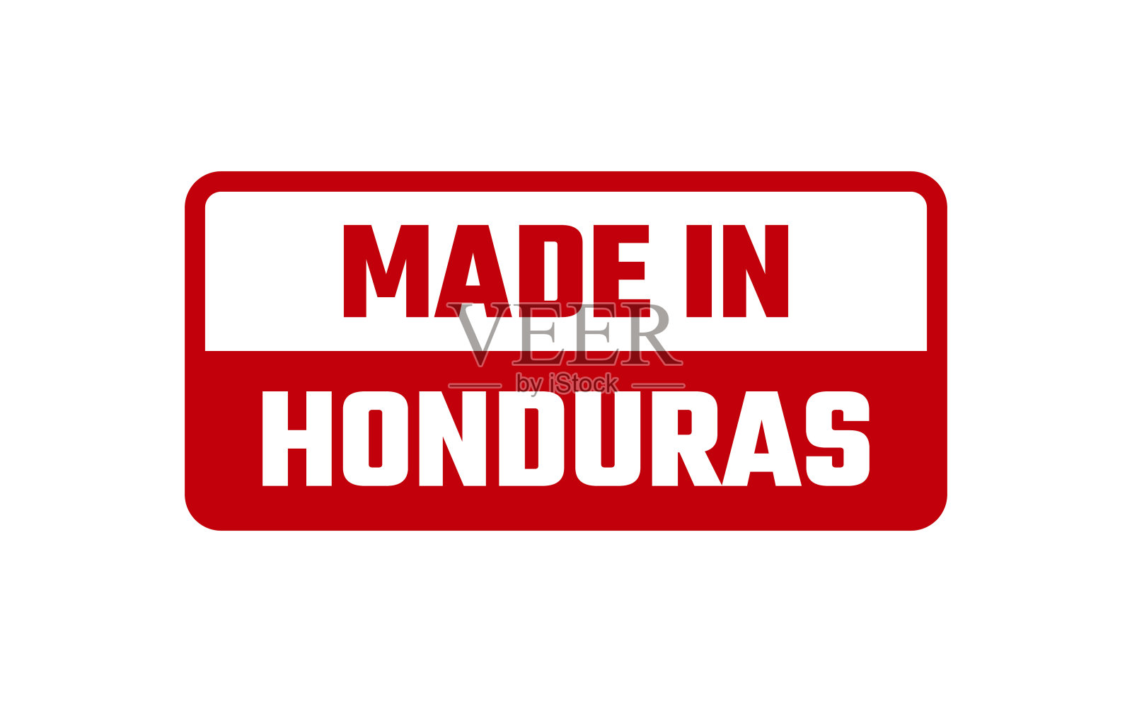 洪都拉斯制造橡皮图章插画图片素材