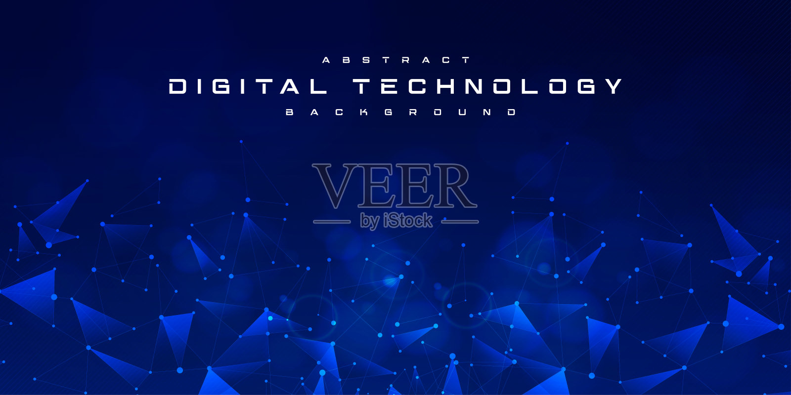 抽象数字技术未来派电路板蓝色背景，网络科学技术布局，创新未来Ai大数据，全球互联网网络连接，云高科技插画向量插画图片素材