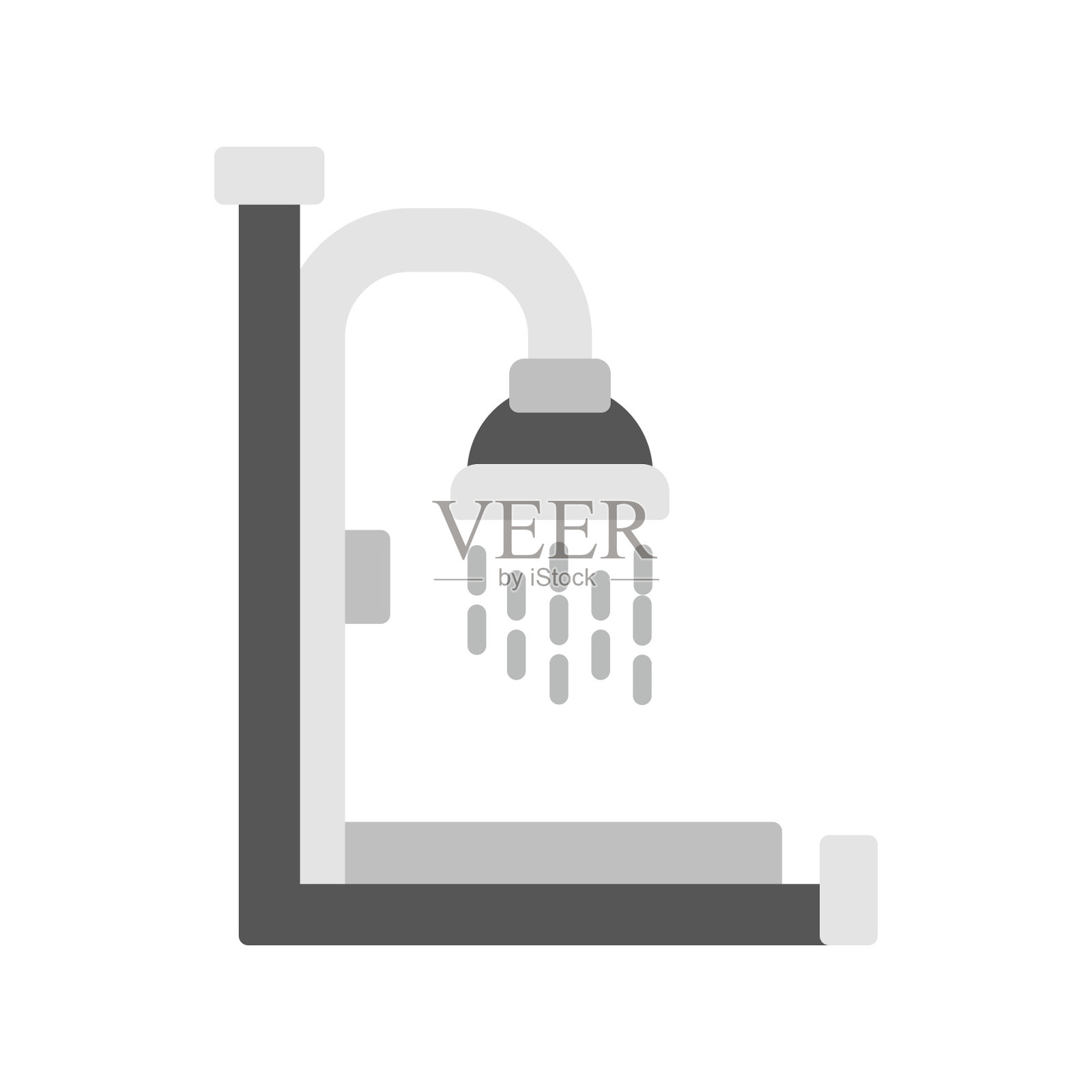 淋浴图标插画图片素材