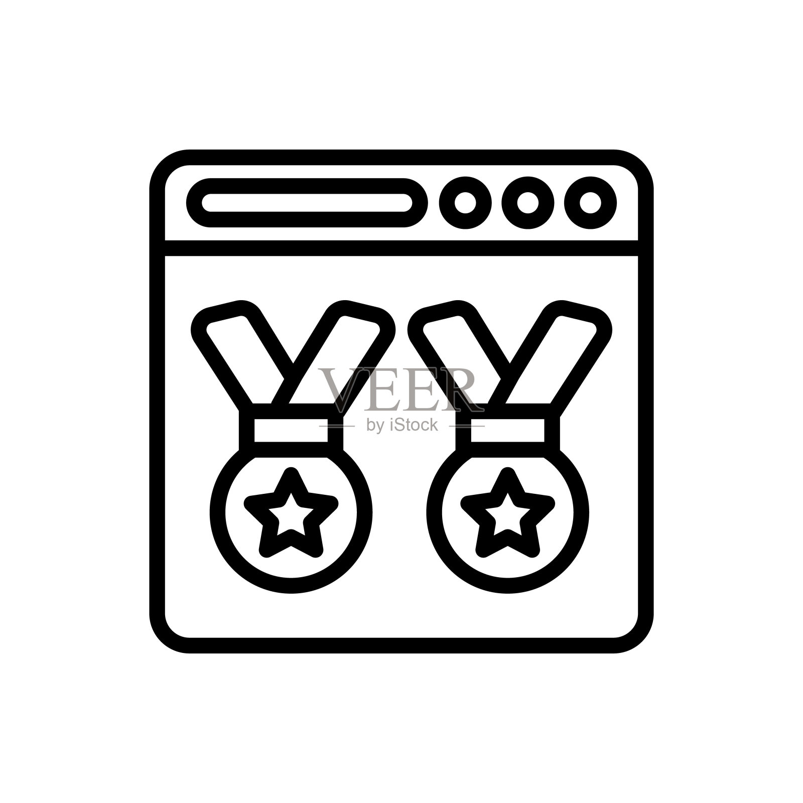 SEO奖的矢量图标。标识插画图片素材