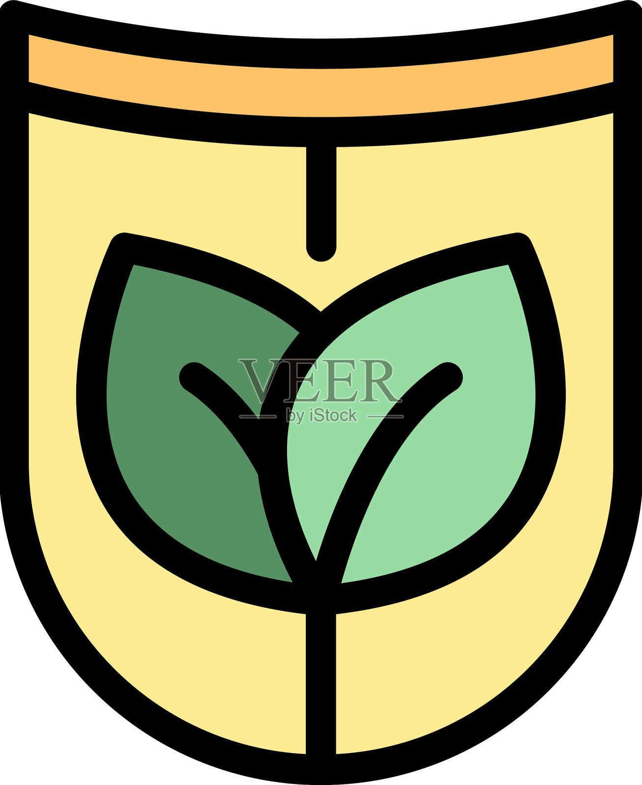 生态回收图标扁平插画图片素材