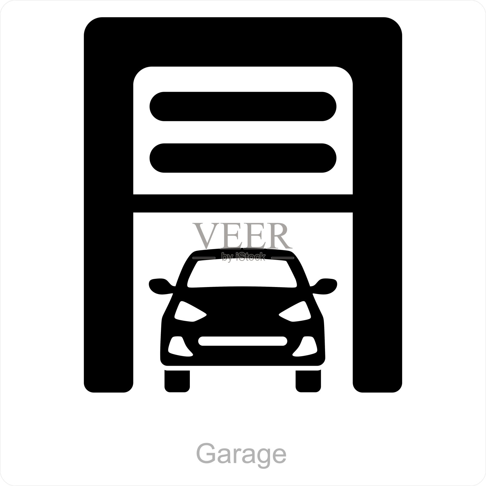 车库插画图片素材