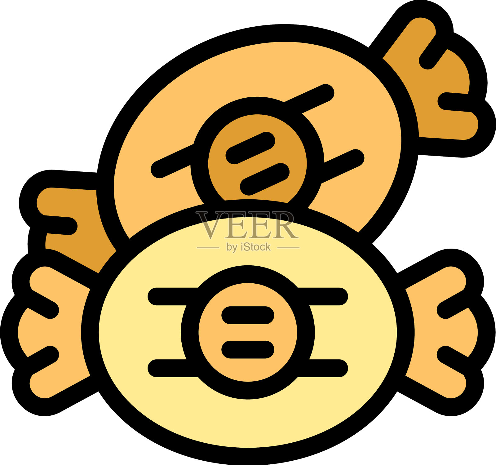 糖果图标扁平插画图片素材