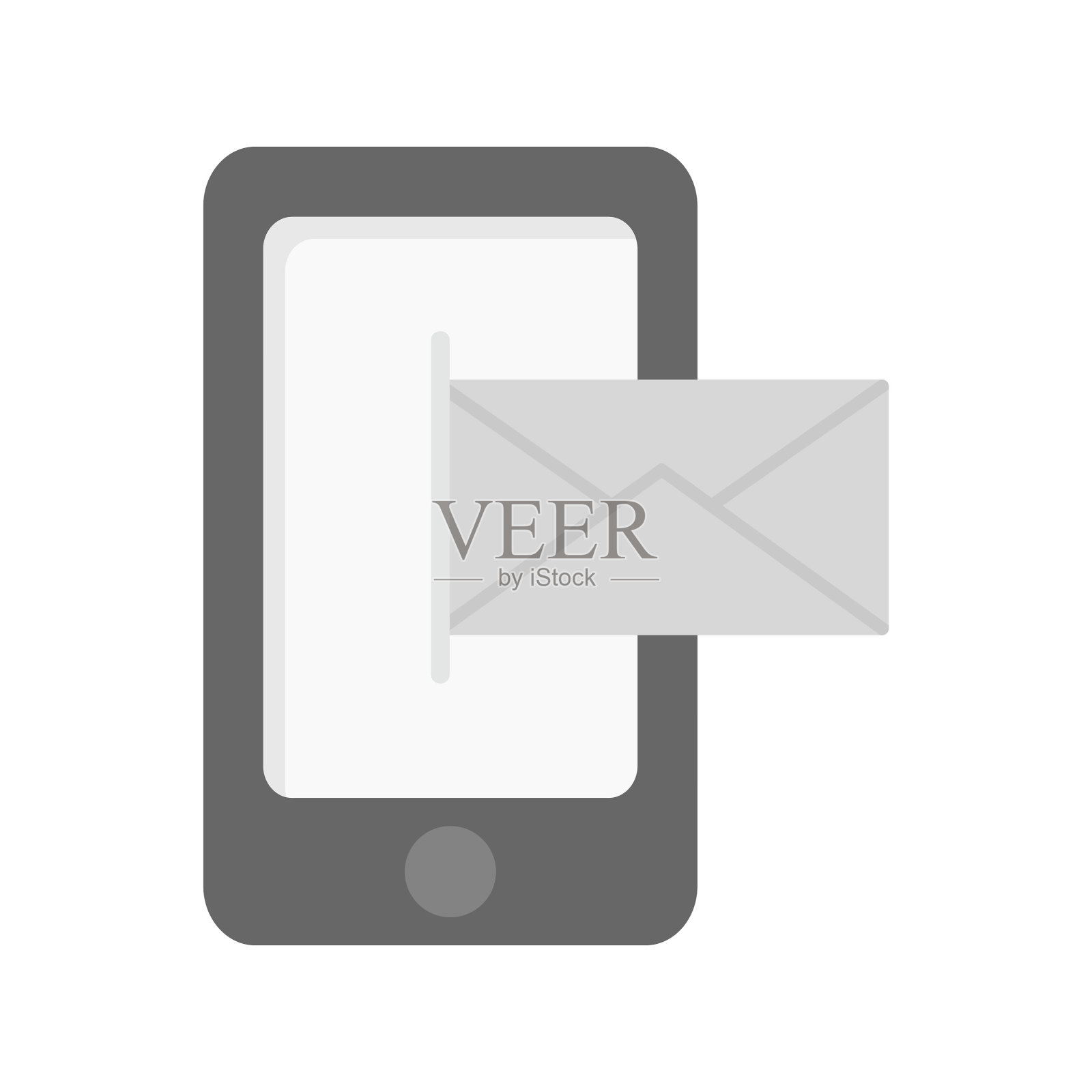 手机邮件图标插画图片素材