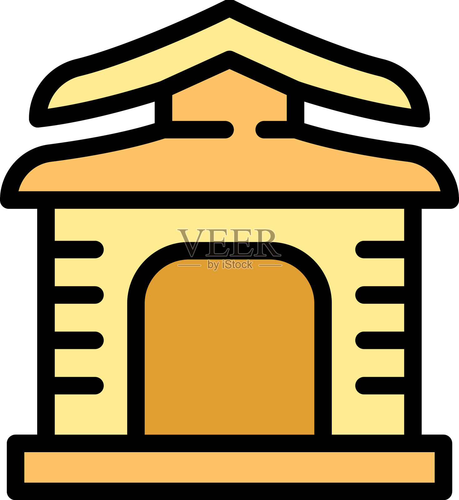 全国旅游图标平插画图片素材