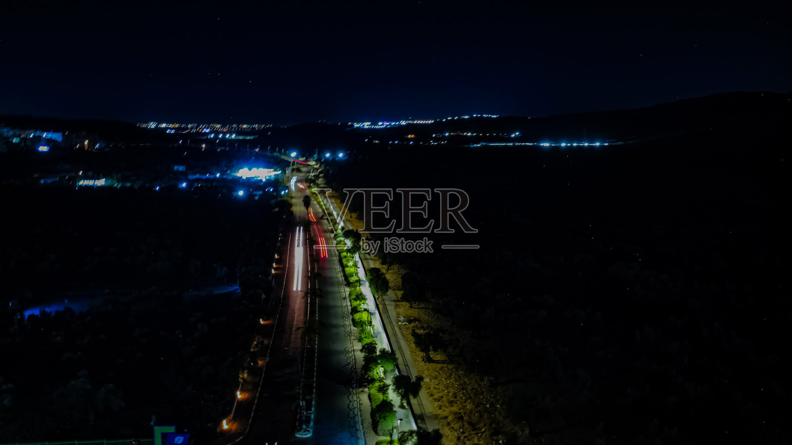 长时间曝光的汽车照片照片摄影图片