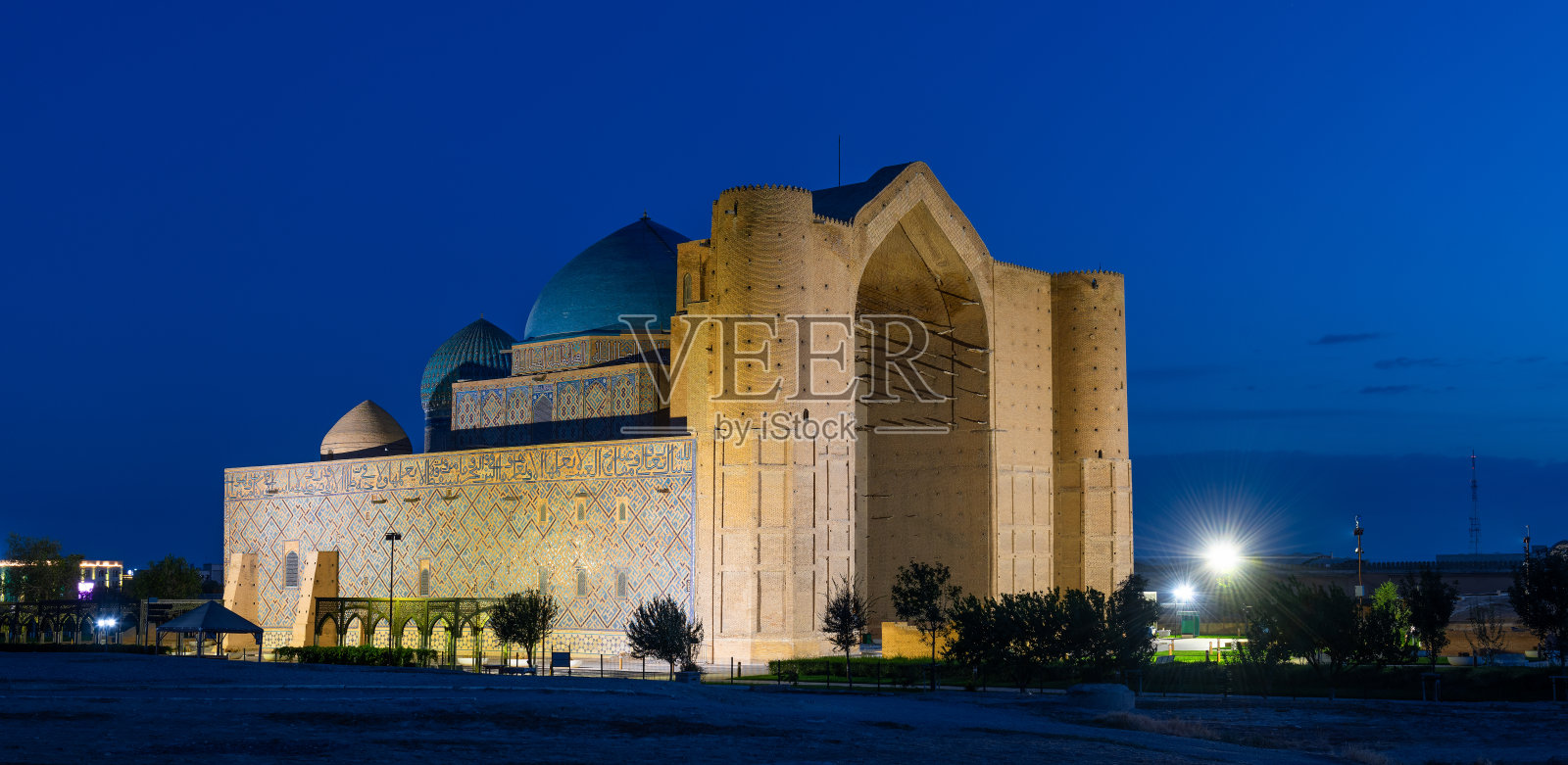 Khoja Ahmed Yasawi陵墓照片摄影图片