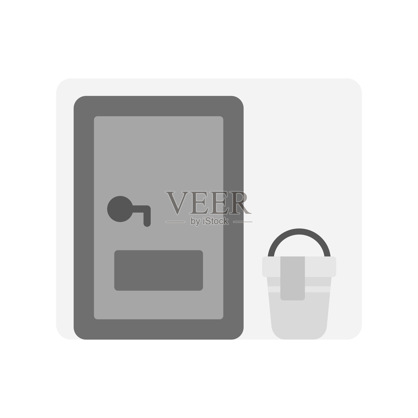 房间门图标插画图片素材