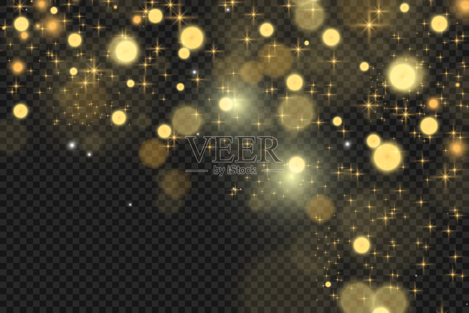 灿烂的尘埃矢量闪耀。闪闪发光的装饰品作为背景。矢量插图。插画图片素材