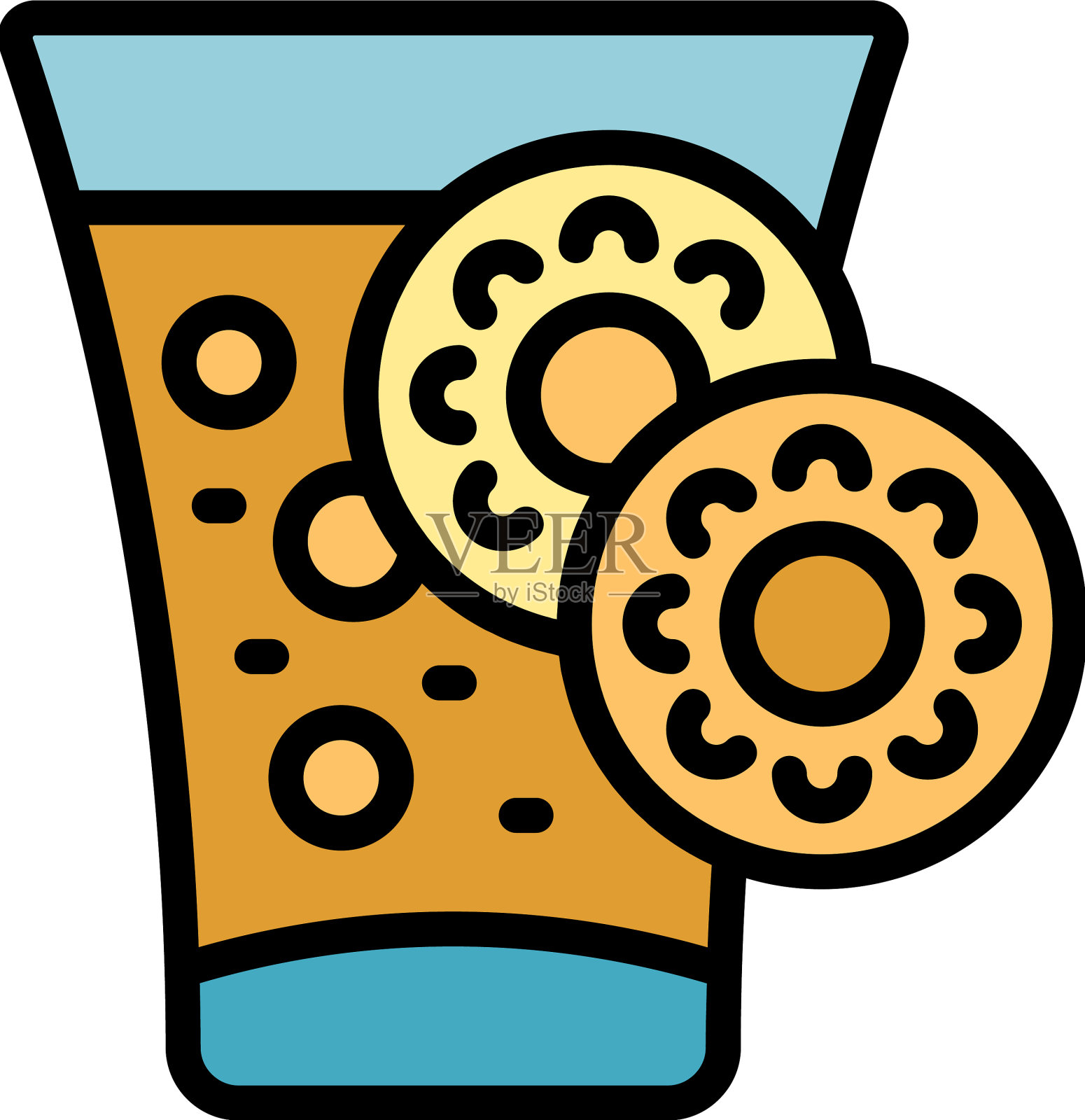 果汁胡萝卜图标扁平插画图片素材