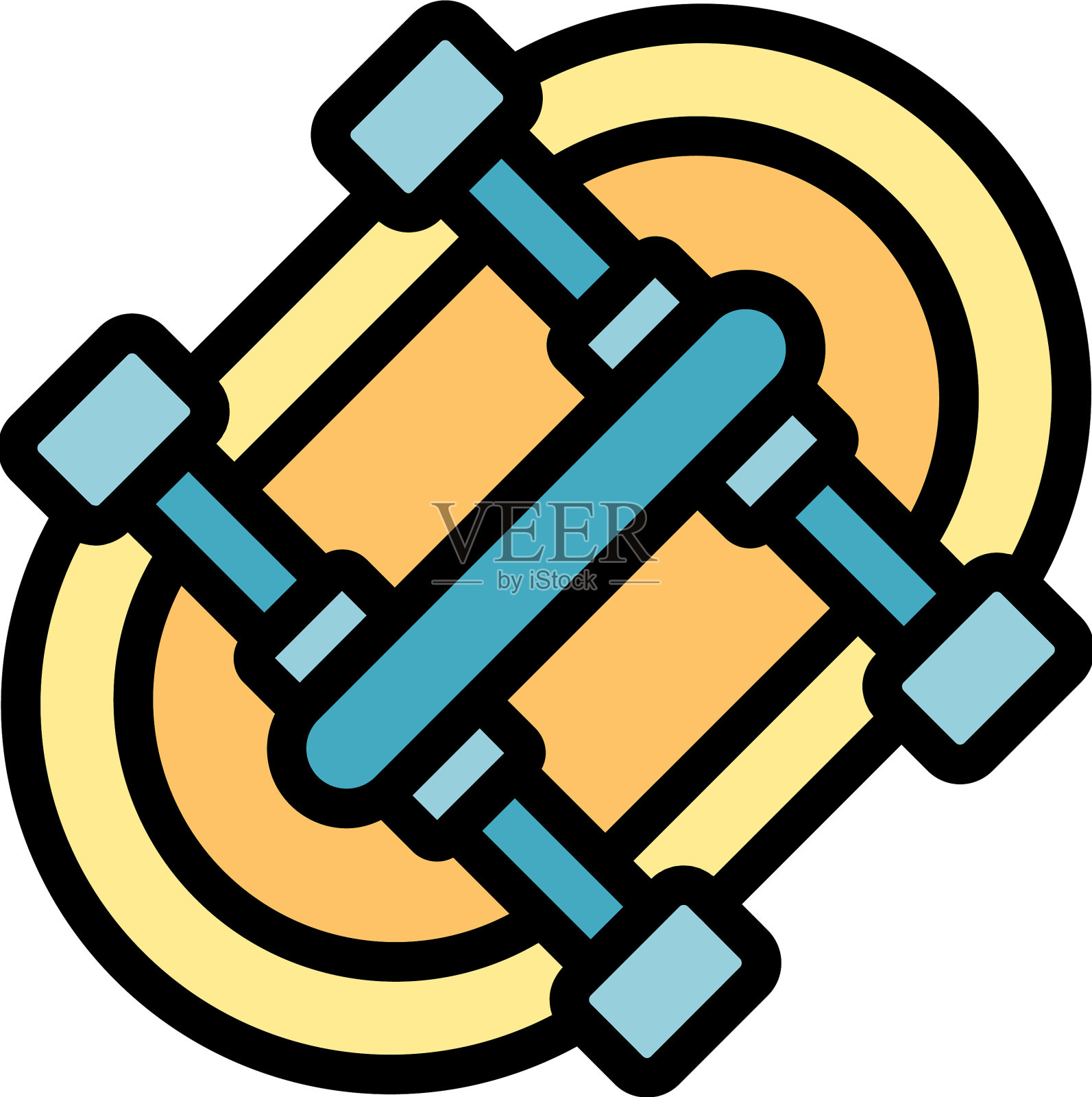 街长板图标平插画图片素材