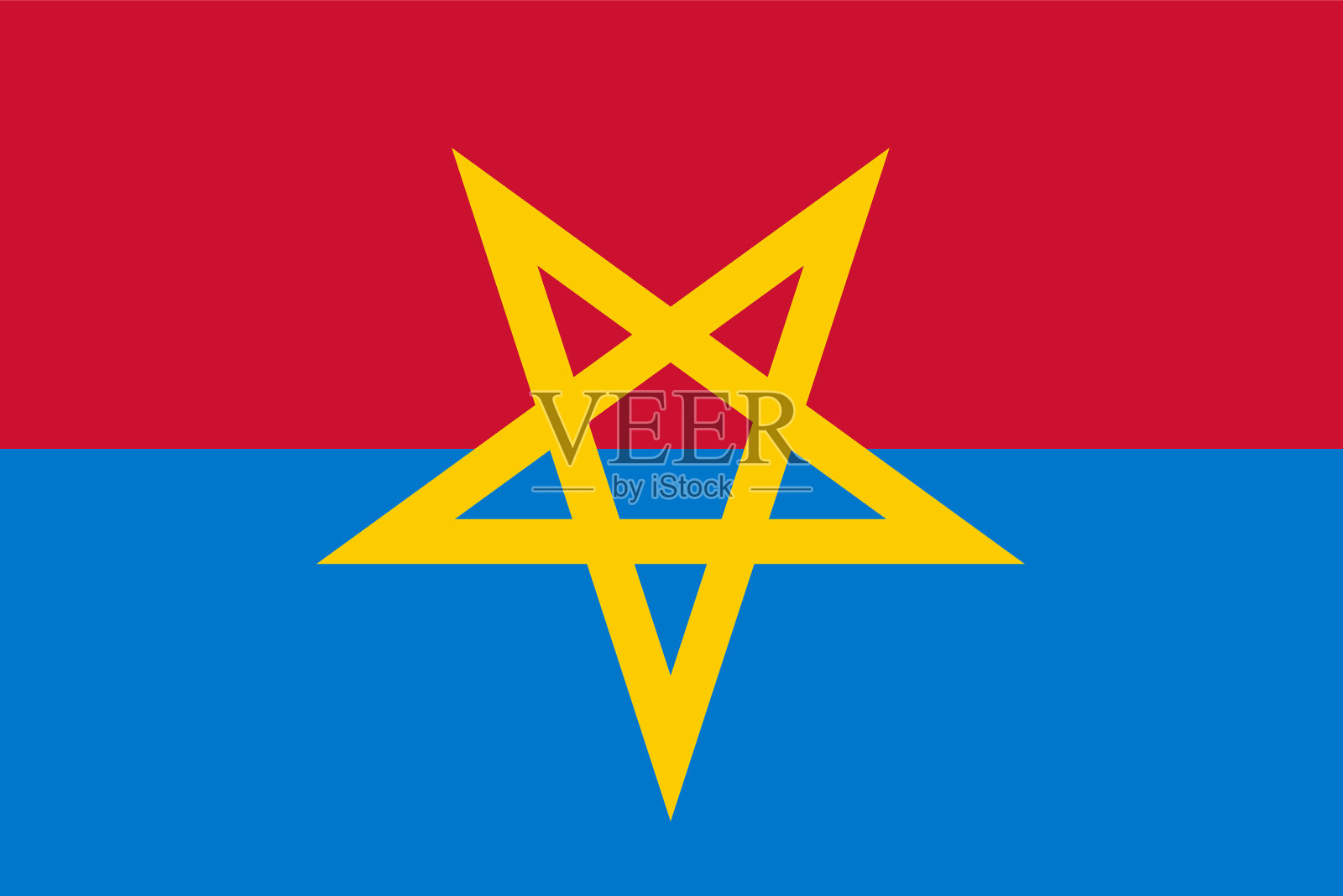 哈克斯卑尔根市国旗插画图片素材