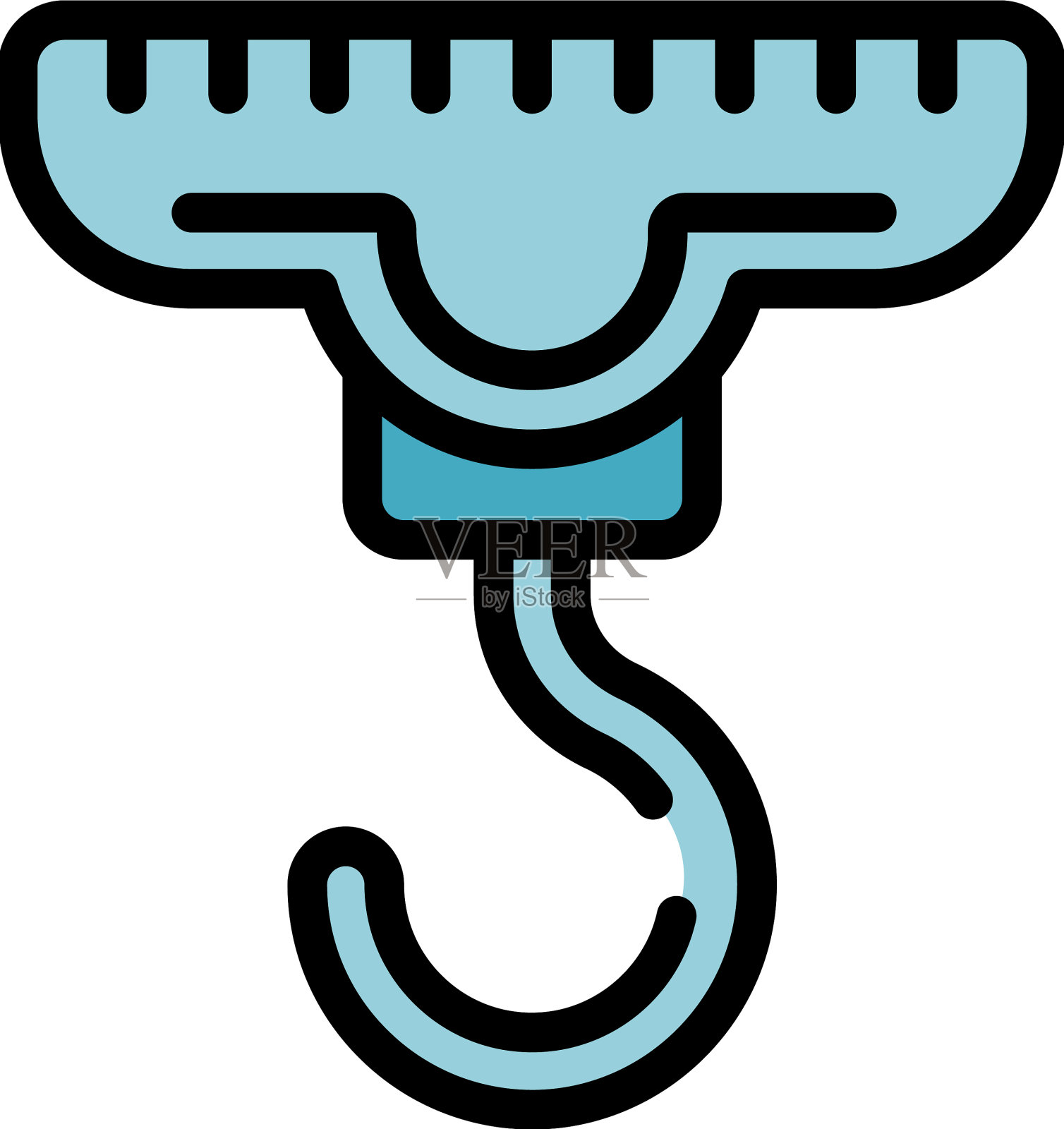 工厂线钩图标扁平插画图片素材