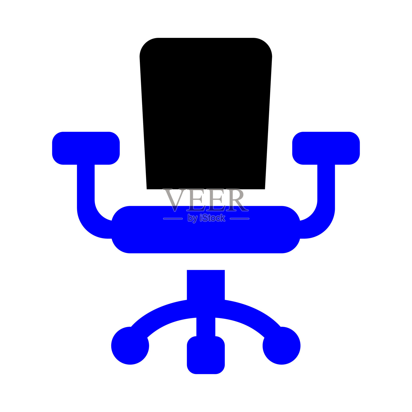 办公椅图标插画图片素材