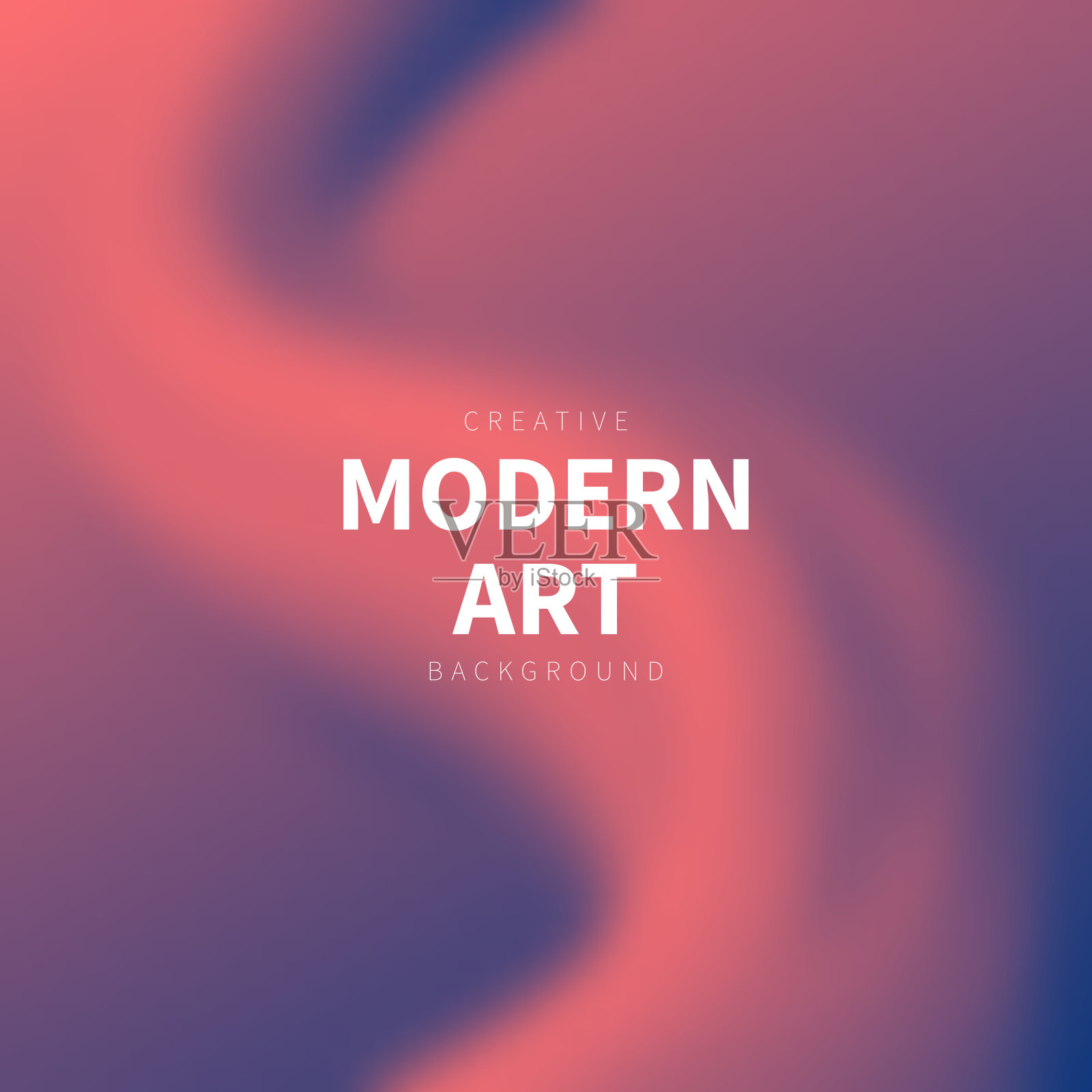 紫色抽象背景与模糊流体形状插画图片素材