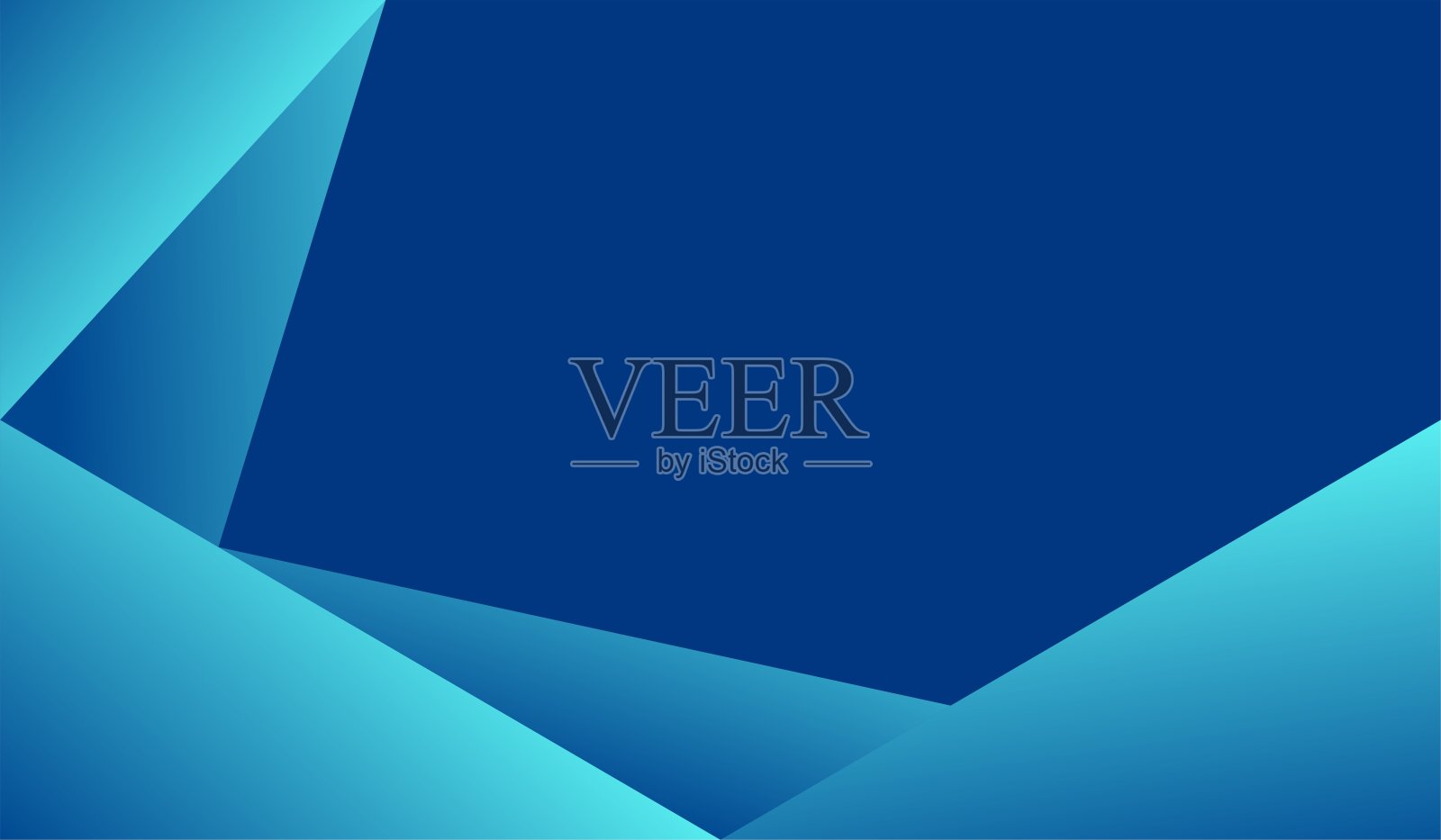 渐变蓝色背景现代设计几何插画图片素材