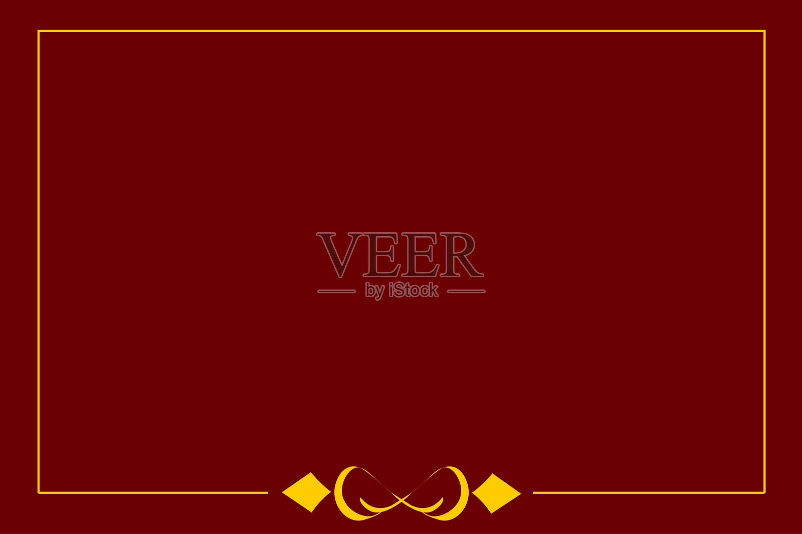 黄色框架与彩色背景插画图片素材