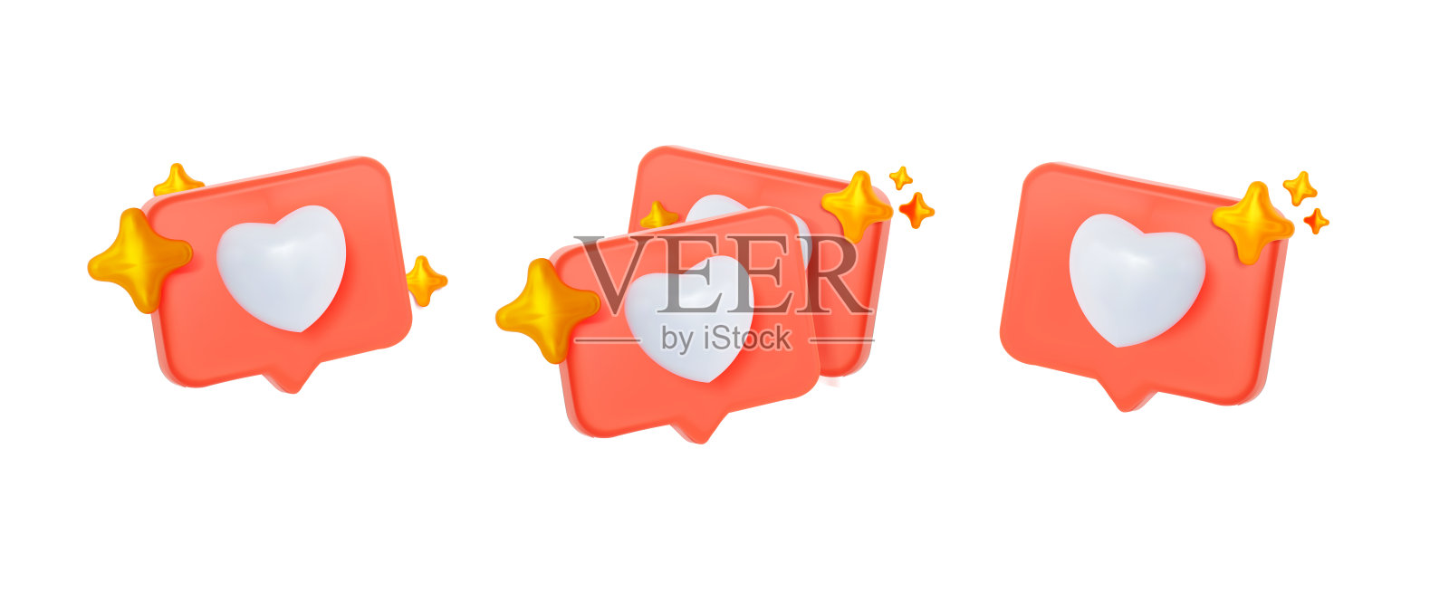 0022年_like heart_star_02102023插画图片素材