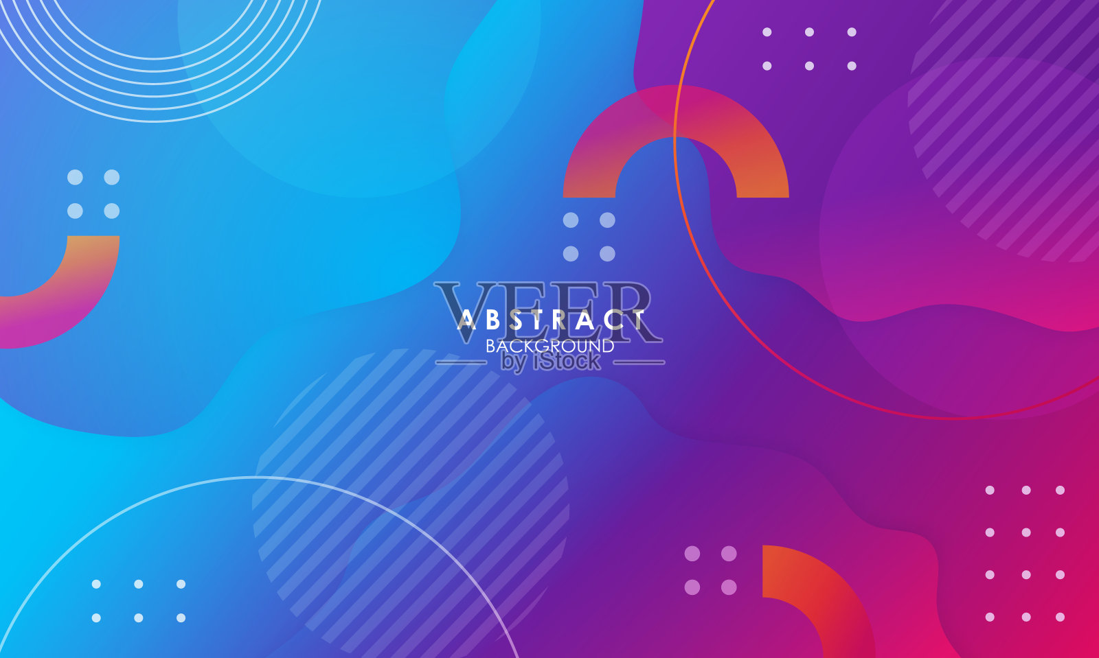 渐变彩色流体形状背景插画图片素材