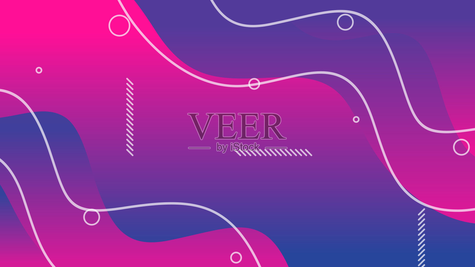 紫色和红色渐变动态流体形状抽象背景插画图片素材