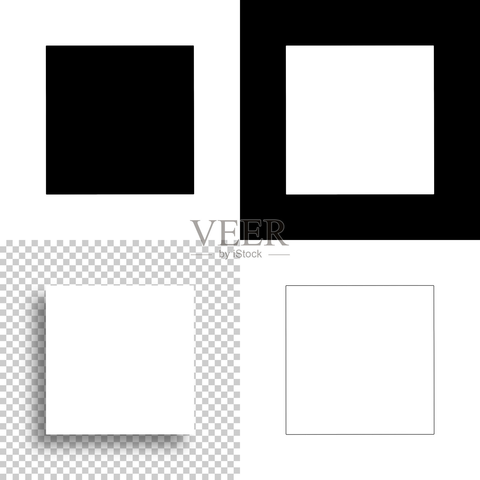 格林县，爱荷华州。设计地图。空白，白色和黑色背景插画图片素材