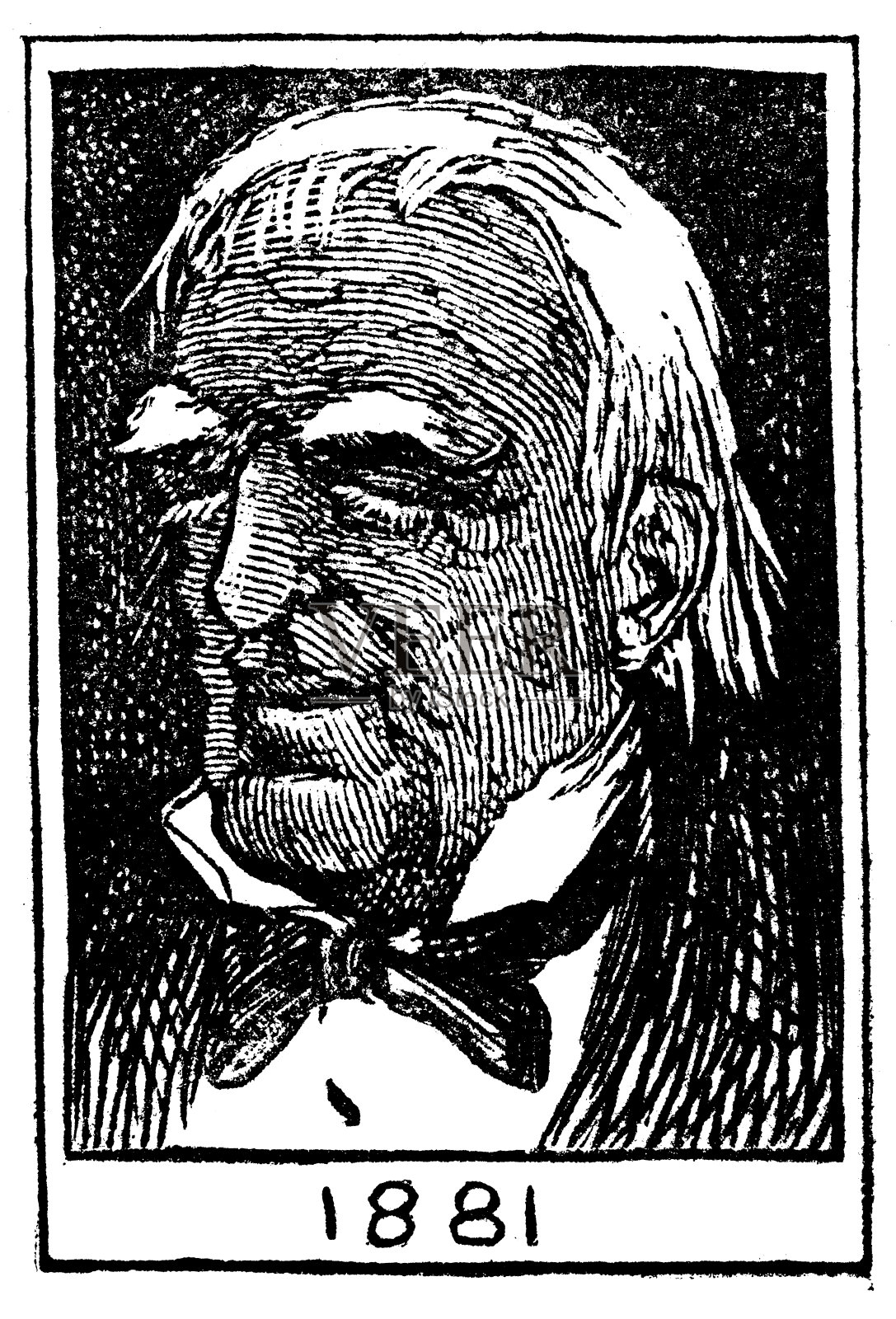 英国讽刺漫画漫画插图，肖像漫画插画图片素材