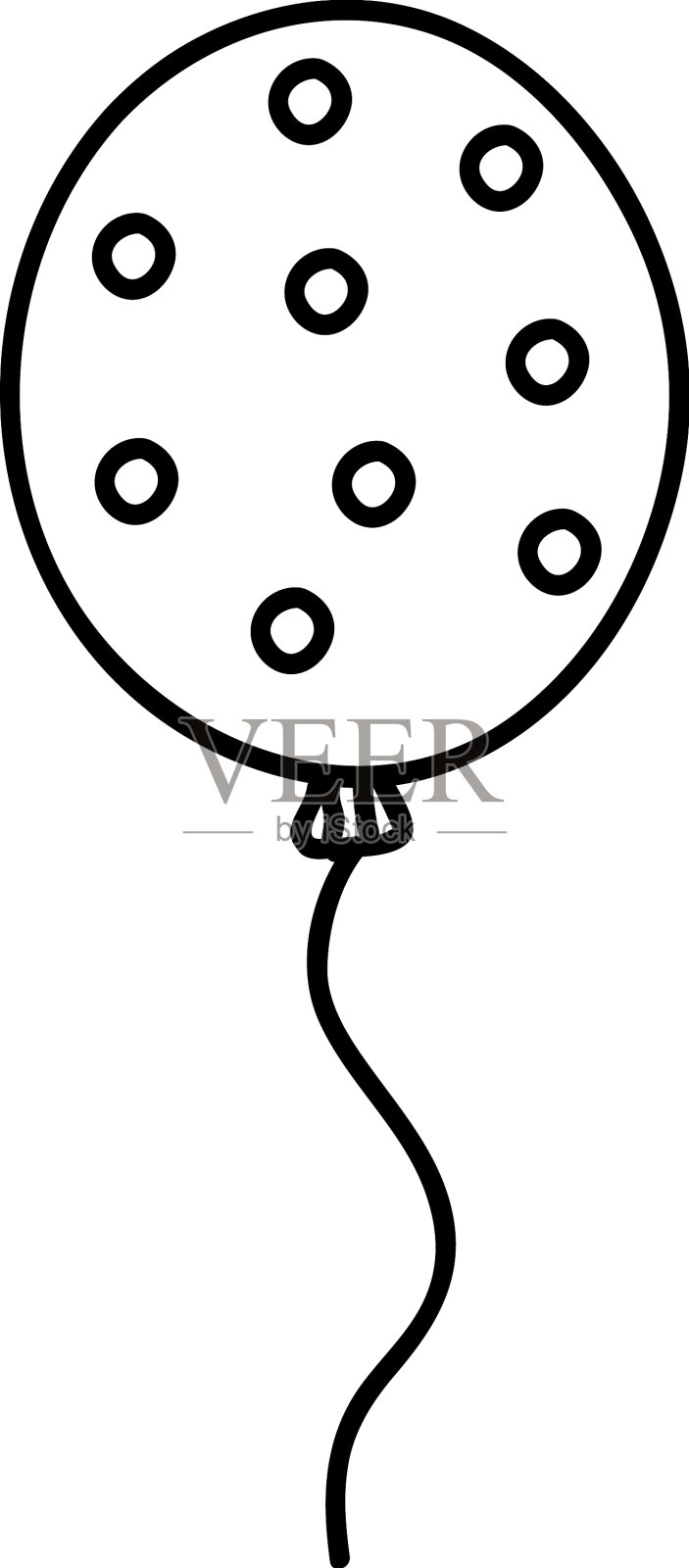 气球派对涂鸦图标设计元素图片