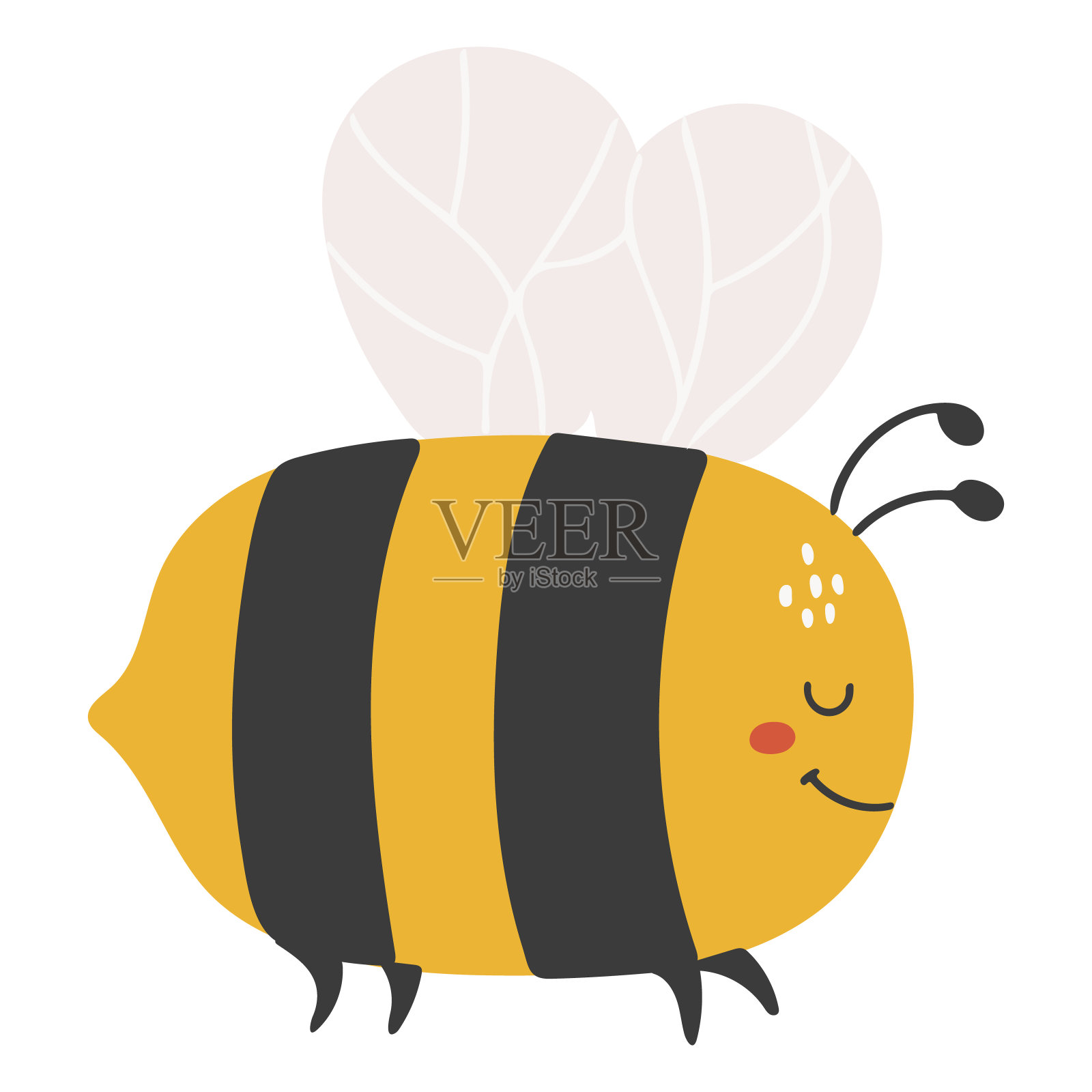 斑马插画图片素材