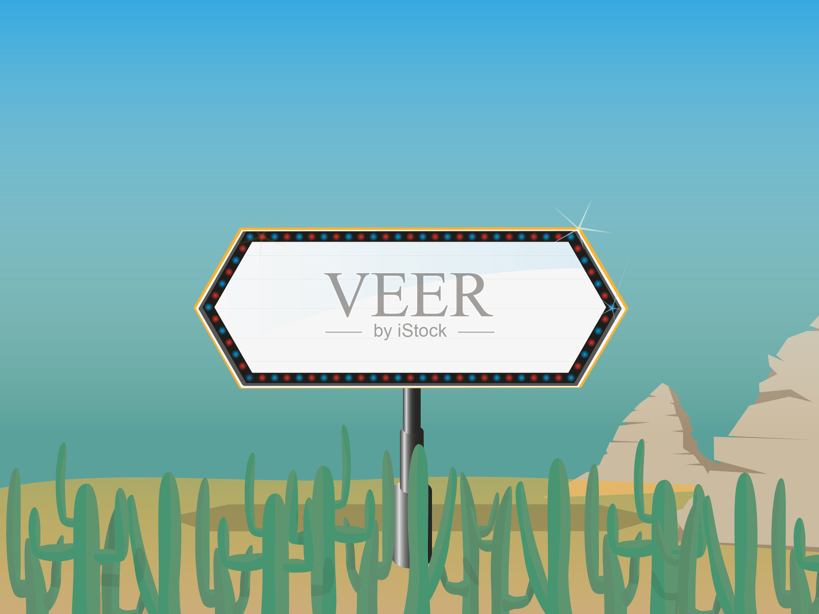 户外商业广告理念插画图片素材