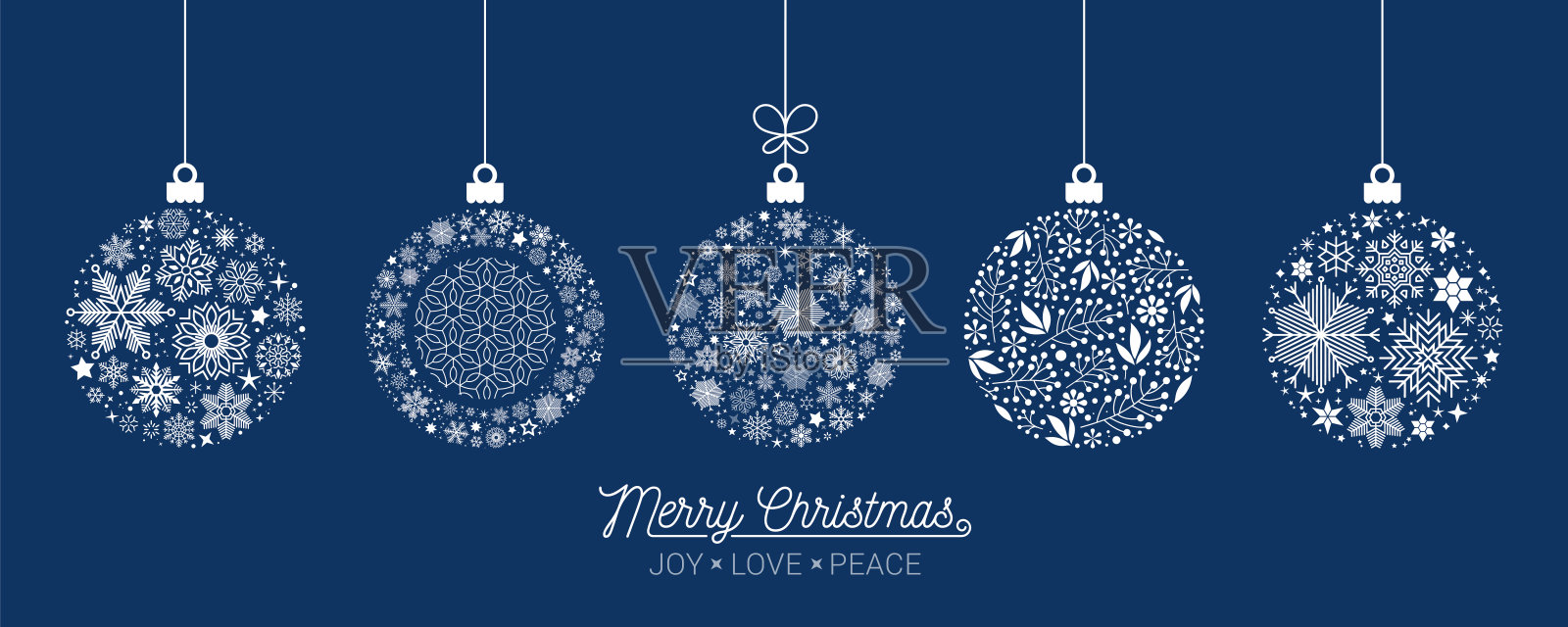 优雅的圣诞小装饰品无缝图案，手绘球-伟大的纺织品，壁纸，邀请，横幅-矢量表面设计股票插图插画图片素材