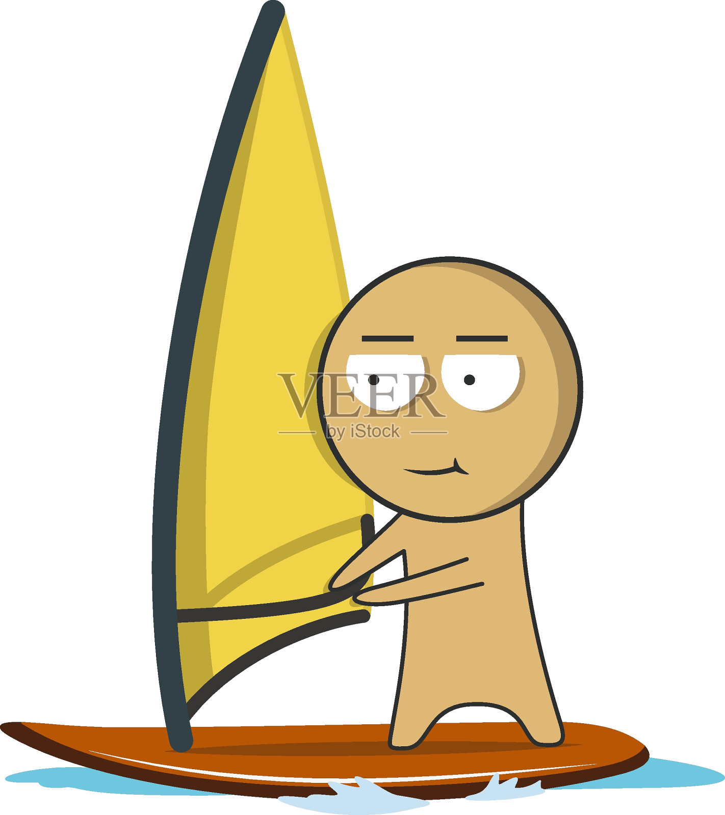 帆板运动插画图片素材