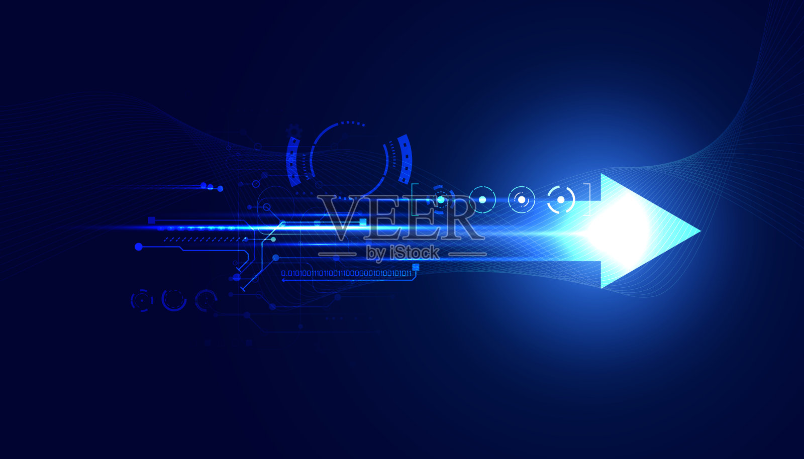 抽象技术高科技背景概念速度运动运动模糊运动快在光。插画图片素材