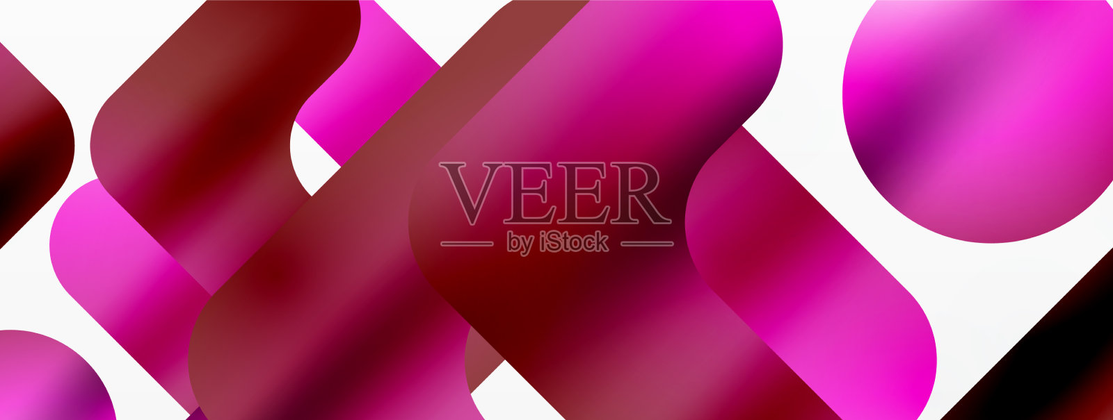 宁静的对称，极简的线条和圆圈插画图片素材