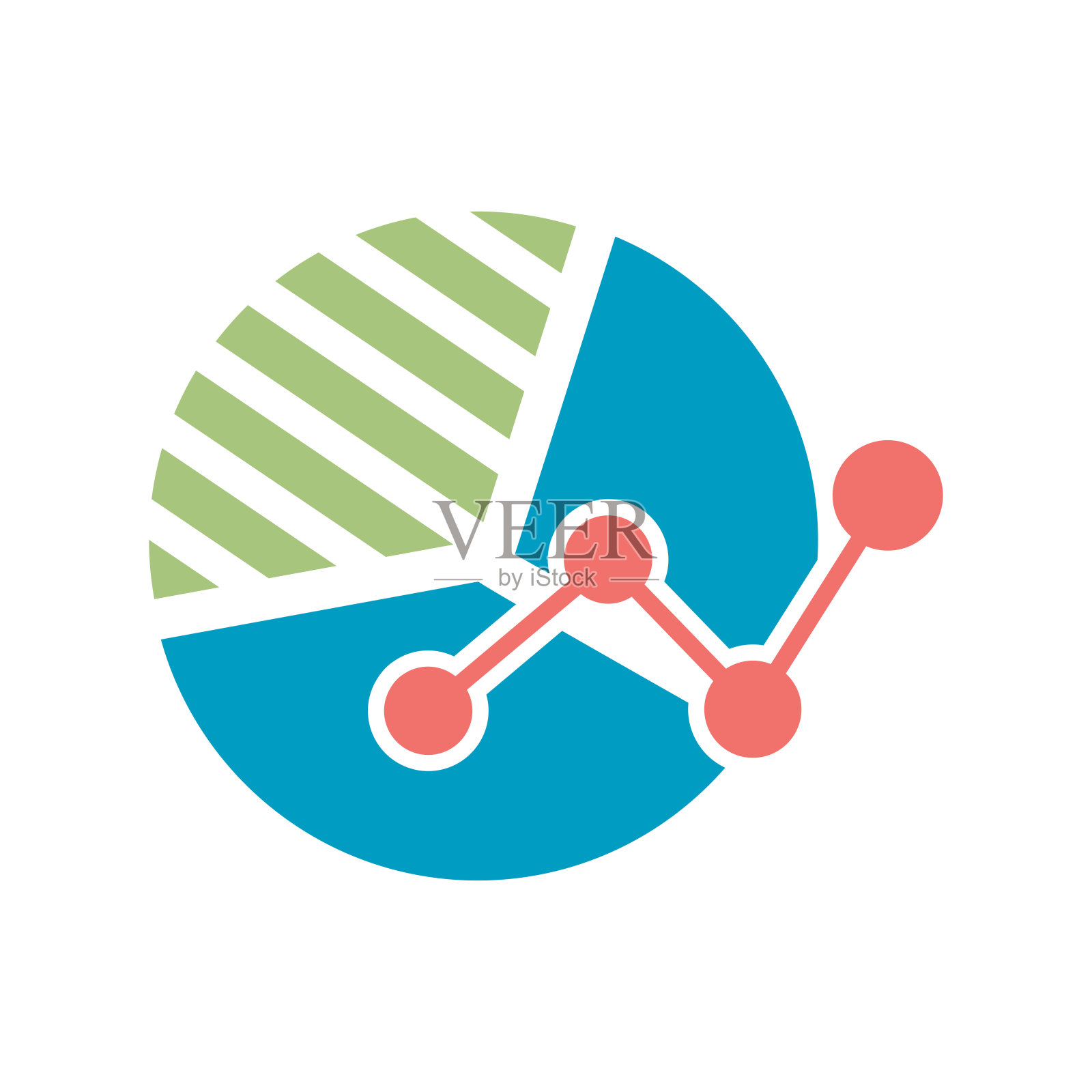 网页分析平面彩色图标隔离白色背景矢量插图| Seo图标插画图片素材