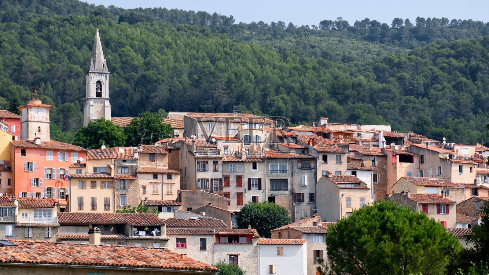 法国普罗旺斯的卡拉斯镇照片摄影图片