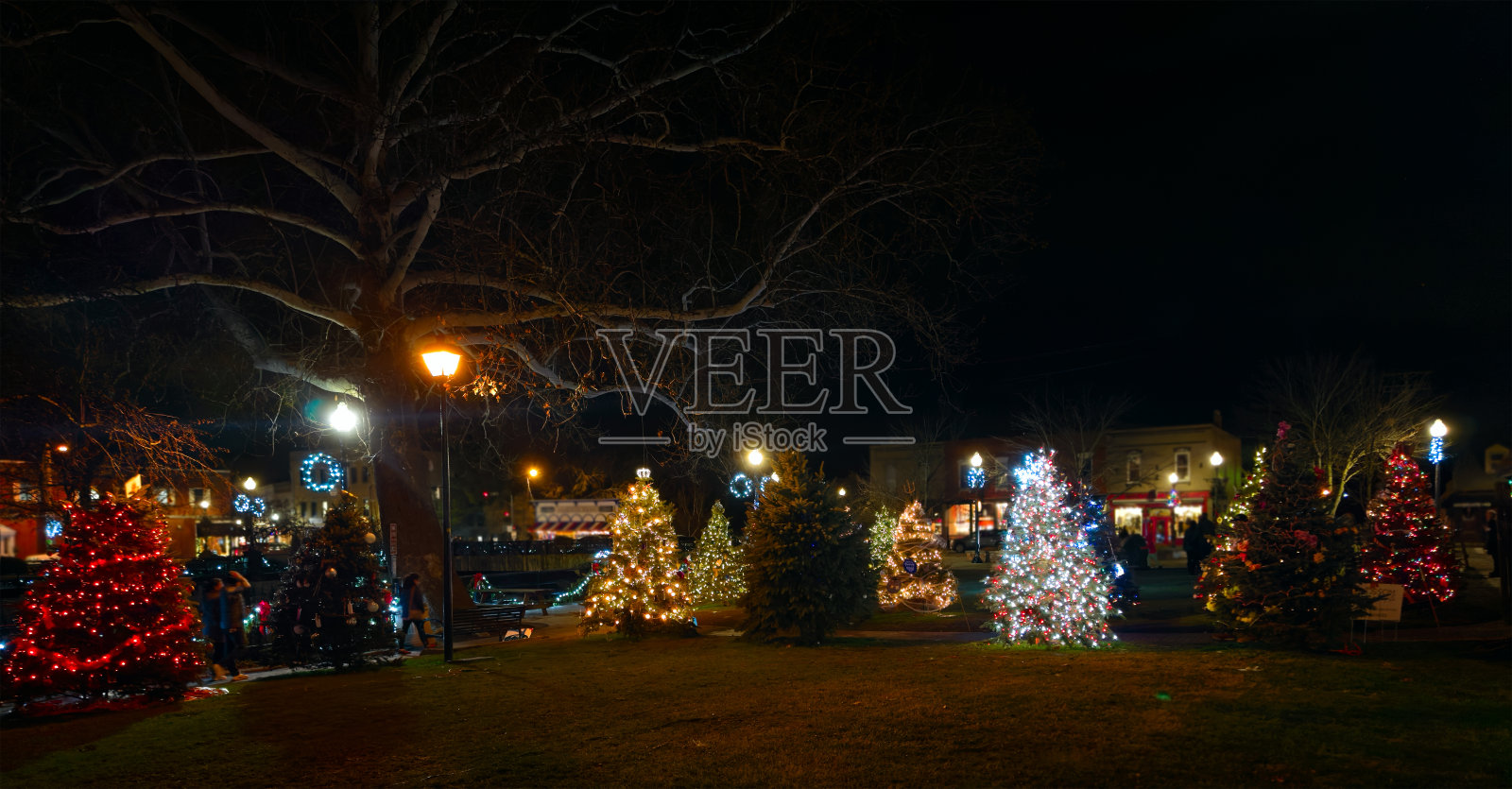 懊恼瀑布圣诞节照片摄影图片