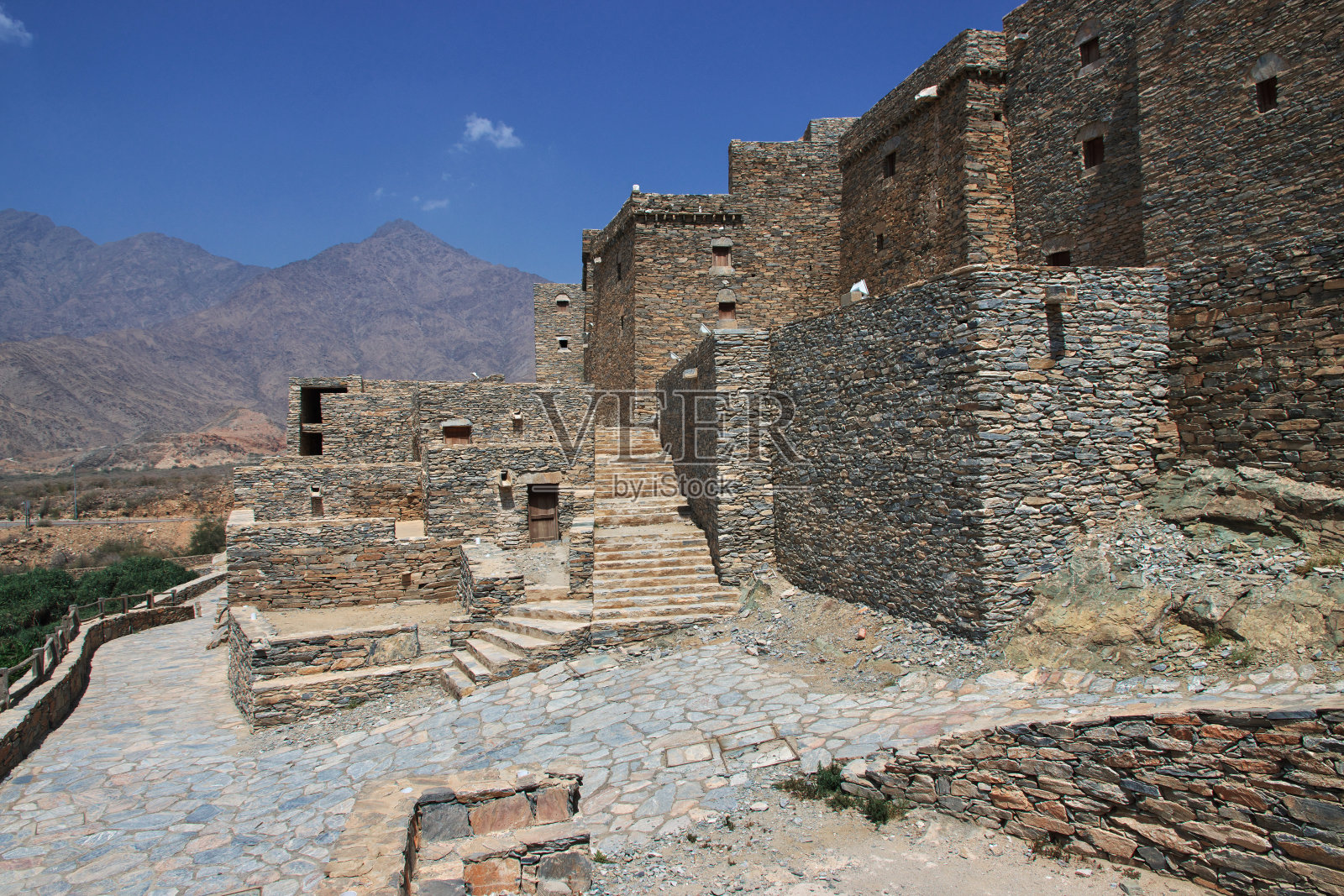 艾因历史古村，沙特阿拉伯照片摄影图片