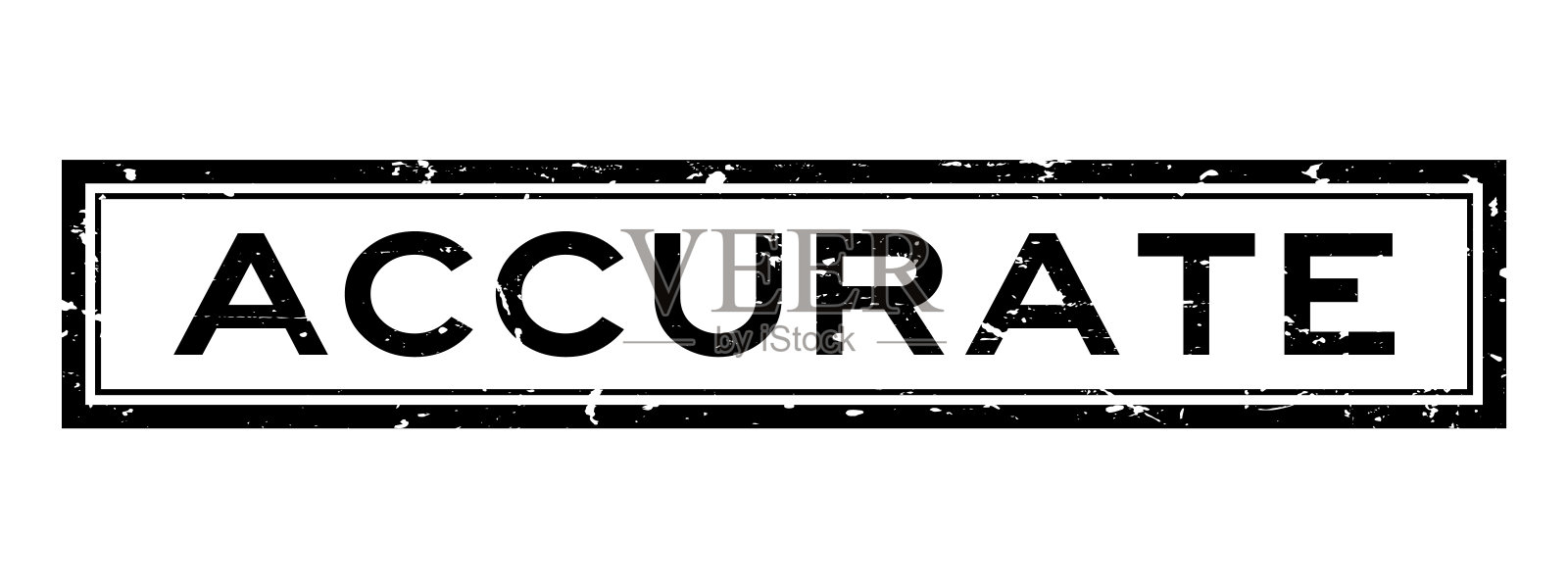 垃圾黑色准确字方橡胶印章在白色背景插画图片素材
