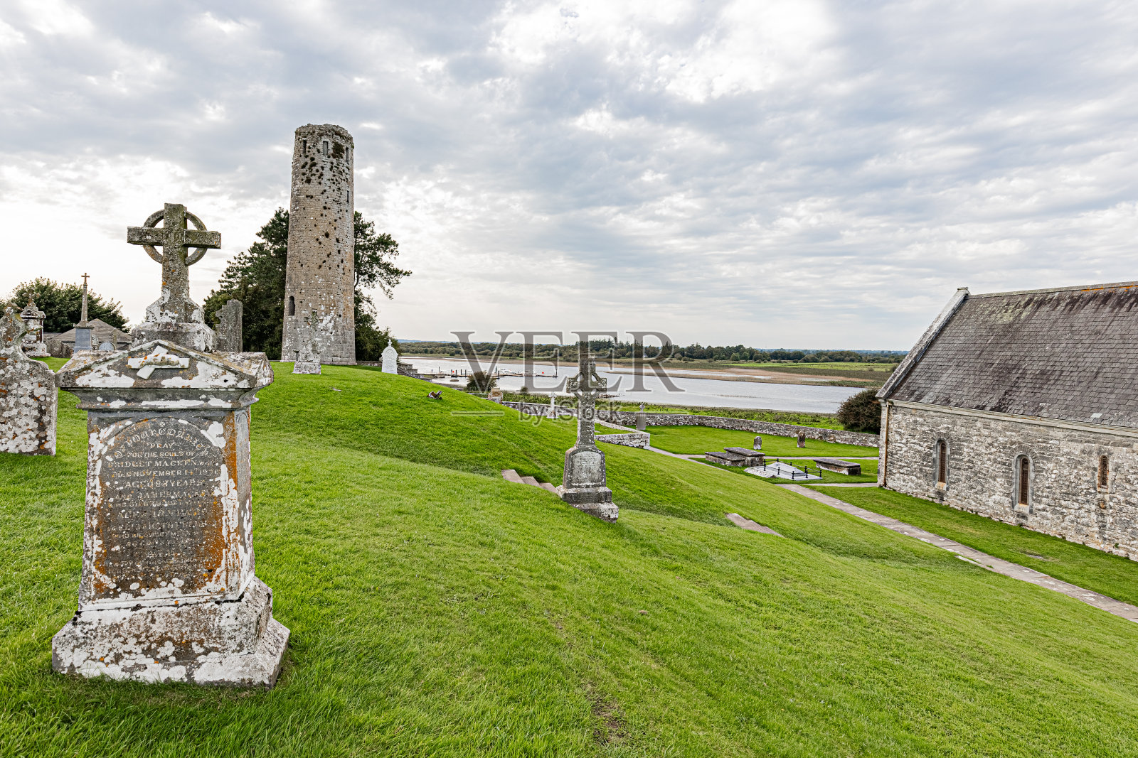 克朗马克噪声修道院。克隆麦克噪音修道院。照片摄影图片