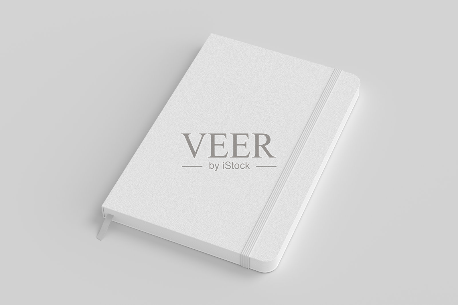 白色封面笔记本模型在白色背景照片摄影图片