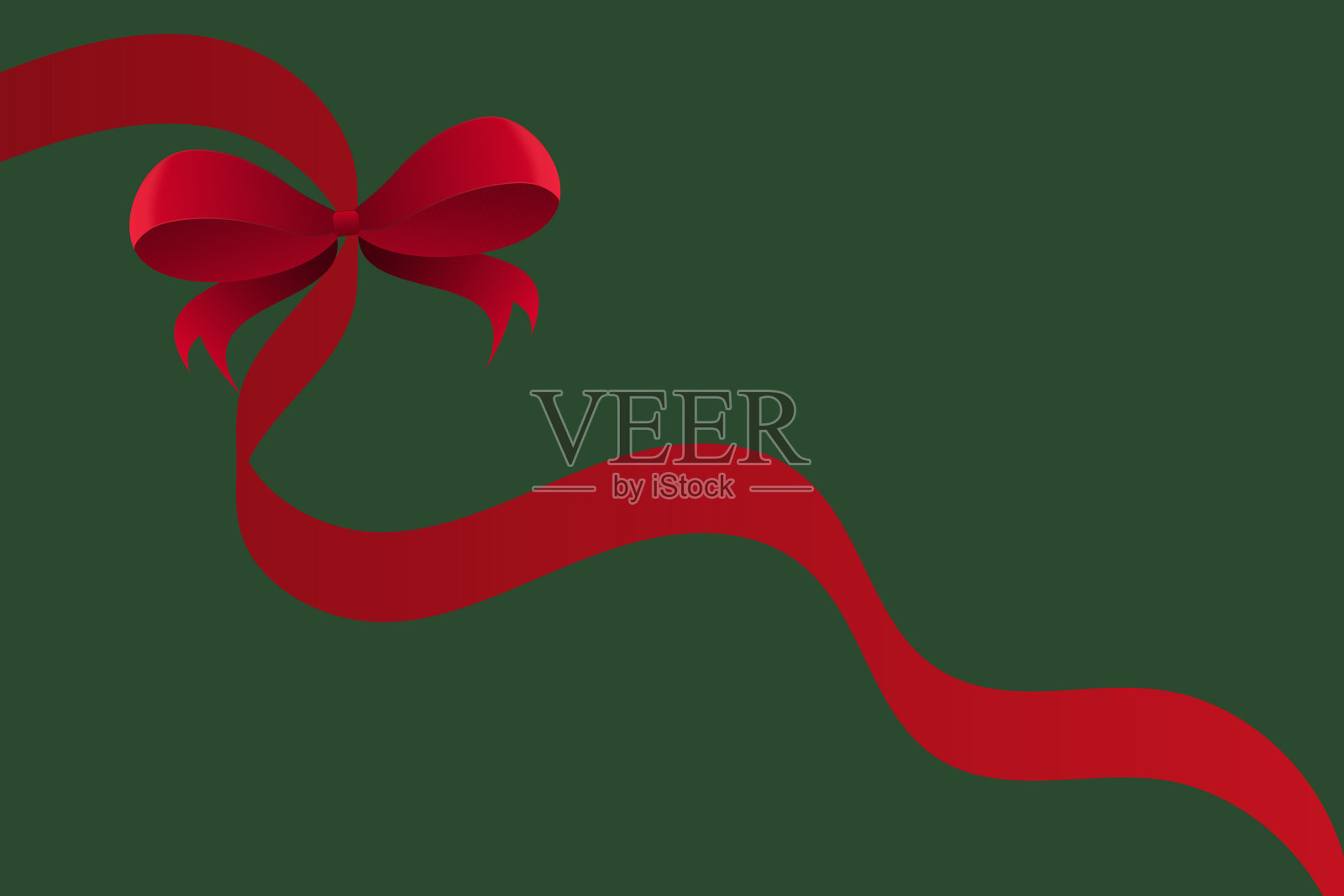 红色的蝴蝶结插画图片素材