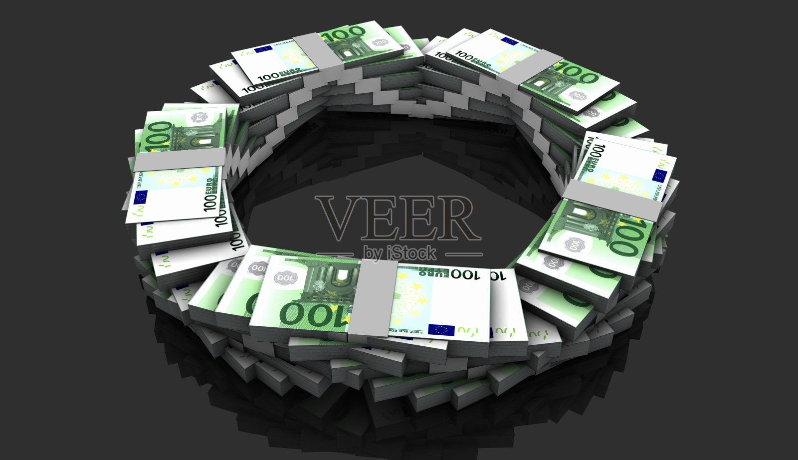 旋转和增加欧元束照片摄影图片