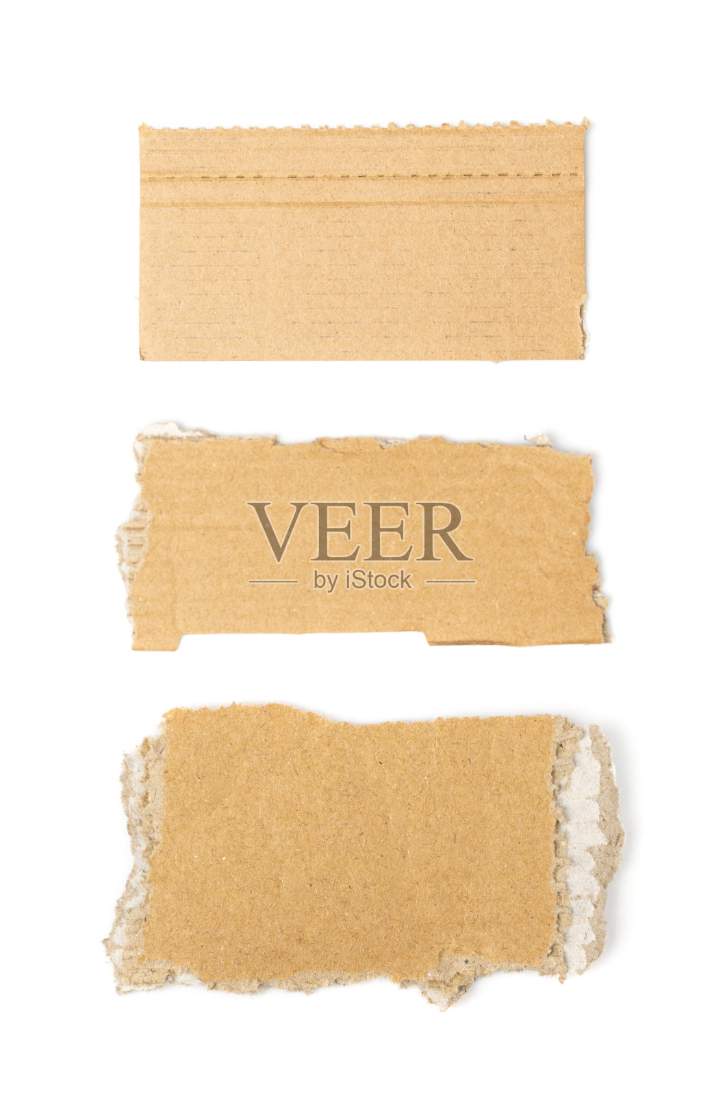 采购产品纸板，纸箱，撕开的牛皮纸，包装片照片摄影图片