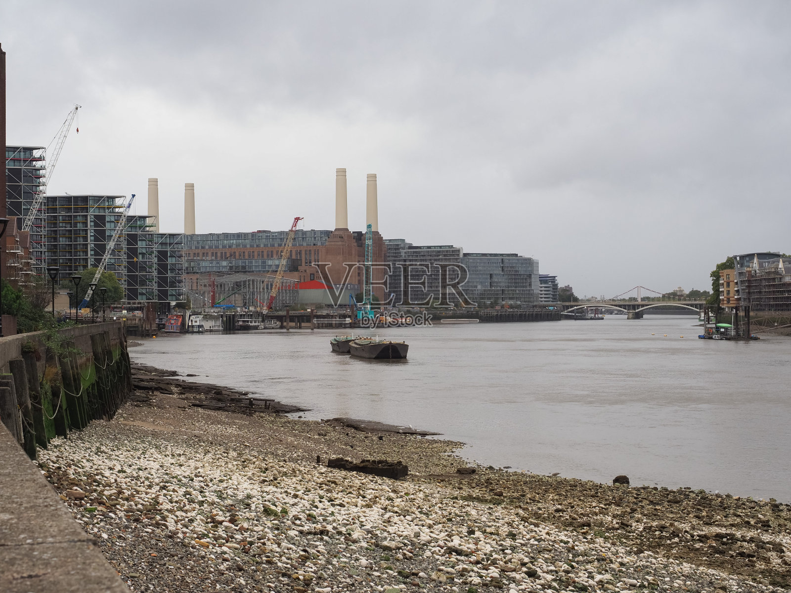 伦敦巴特西发电站照片摄影图片