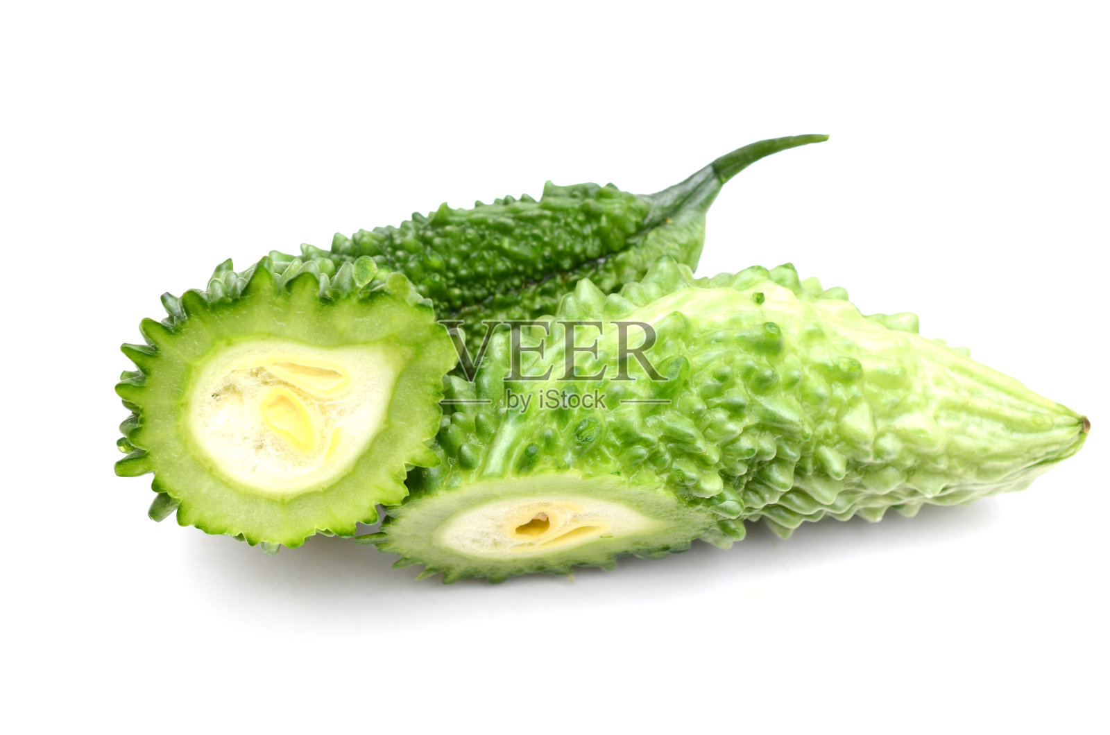 切苦瓜照片摄影图片