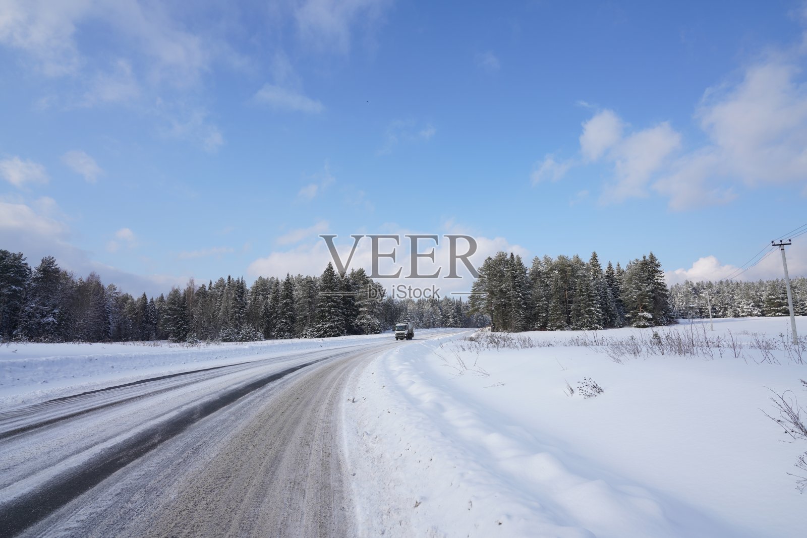 冬天的路照片摄影图片