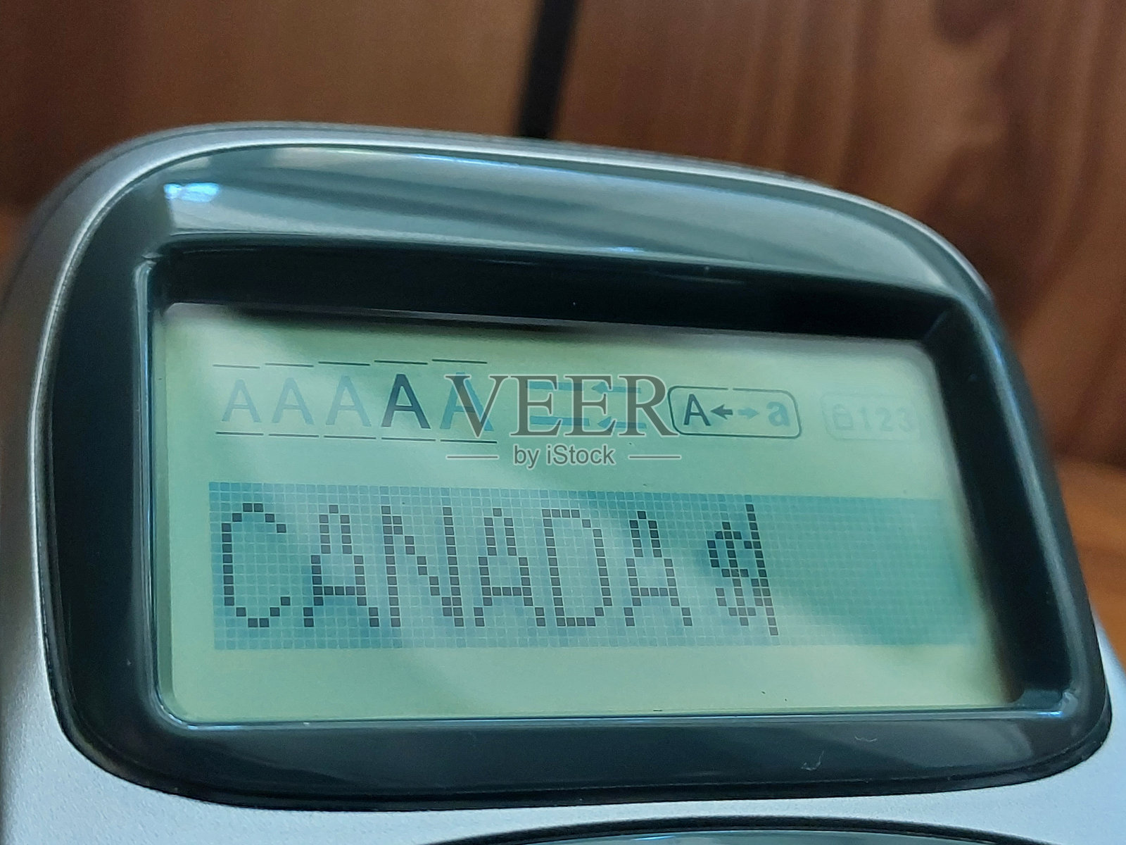 屏幕上写着加拿大这个词和一个美元符号照片摄影图片