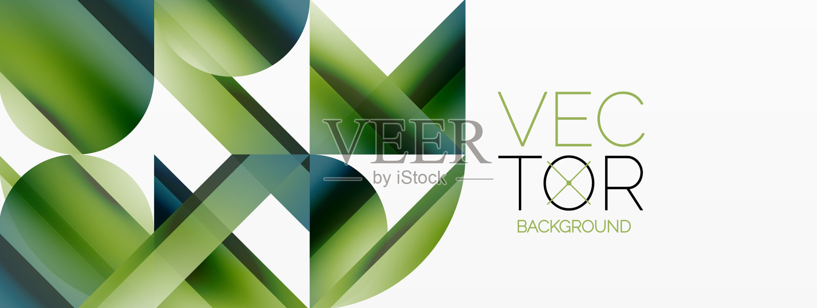 生动的渐变三角形和圆形在白色插画图片素材