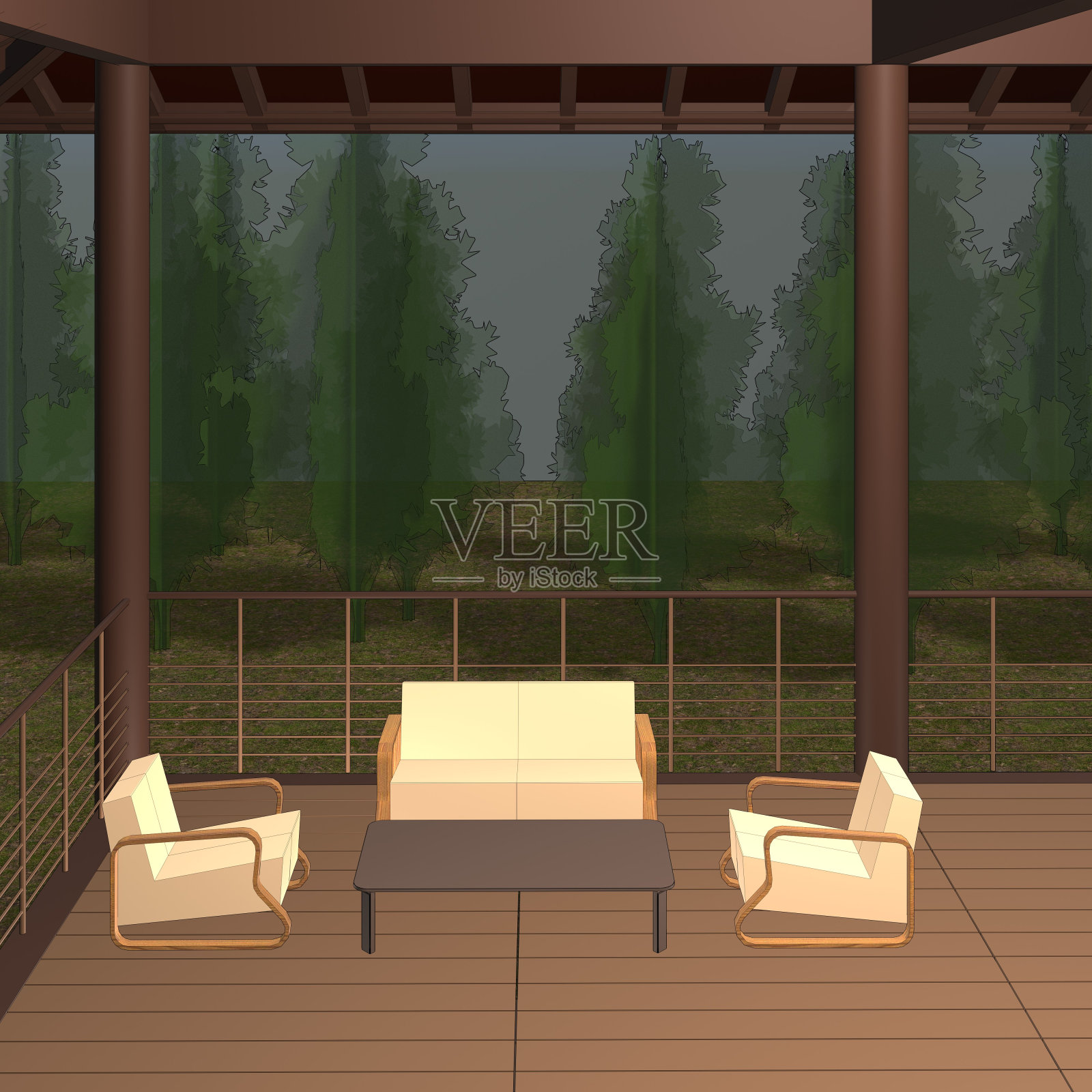 建筑工程的三维插图照片摄影图片